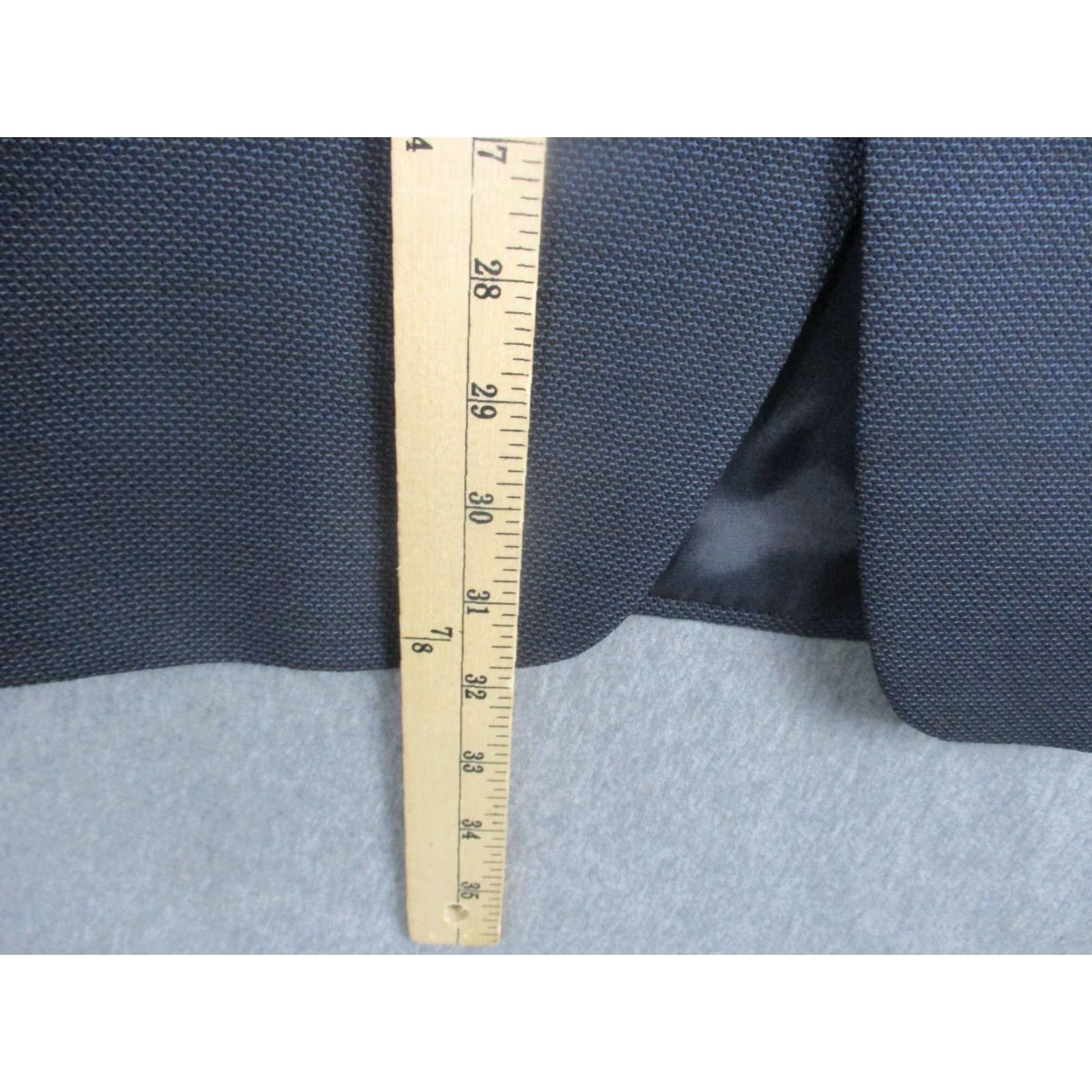 Ralph Lauren Lauren Ralph Lauren Suit Jacket Mens 42R Blue Wool Two-Button Notch Sport Coat - Business Formal Wedding Mens 42 Regular Blue Wool Jacket Size 42R - 3 Thumbnail