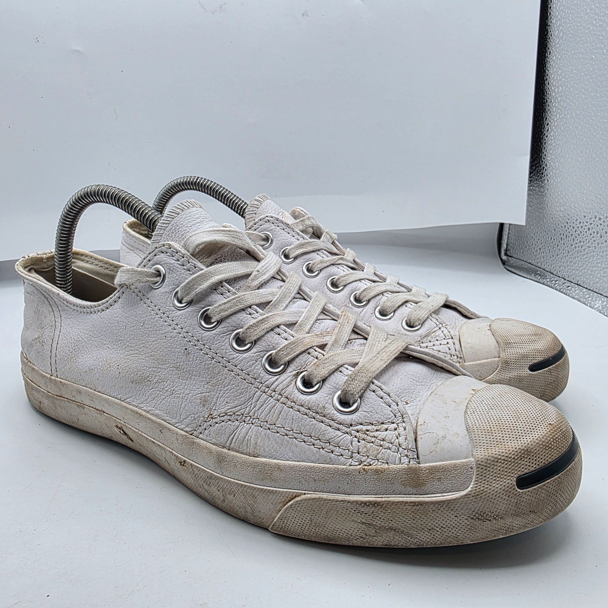 Converse Converse Jack Purcell Mens Size 8.5 White Shoes Leather Casu Size US 8.5 / EU 41-42 - 1 Thumbnail