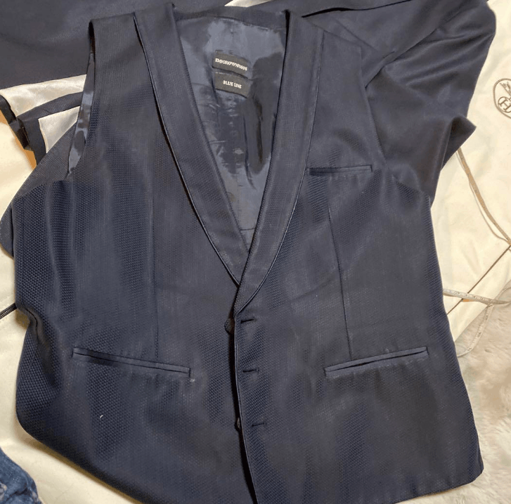 Emporio Armani Emporio Armani SUPREME Navy Blue Jacket and Vest Men Size 52R - 9 Thumbnail