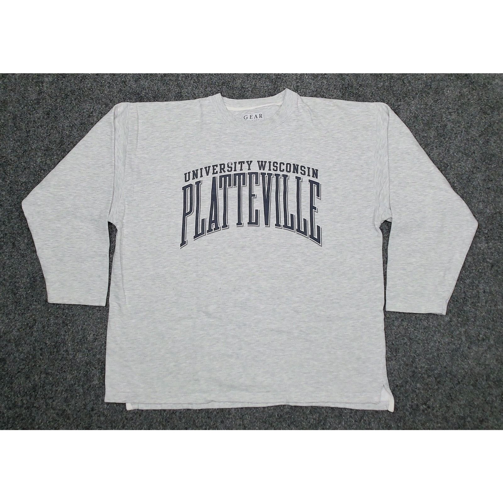 Gear for Sports VTG 90s Gear For Sports Wisconsin Platteville Sweatshirt XXL Size US XXL / EU 58 / 5 - 3 Thumbnail