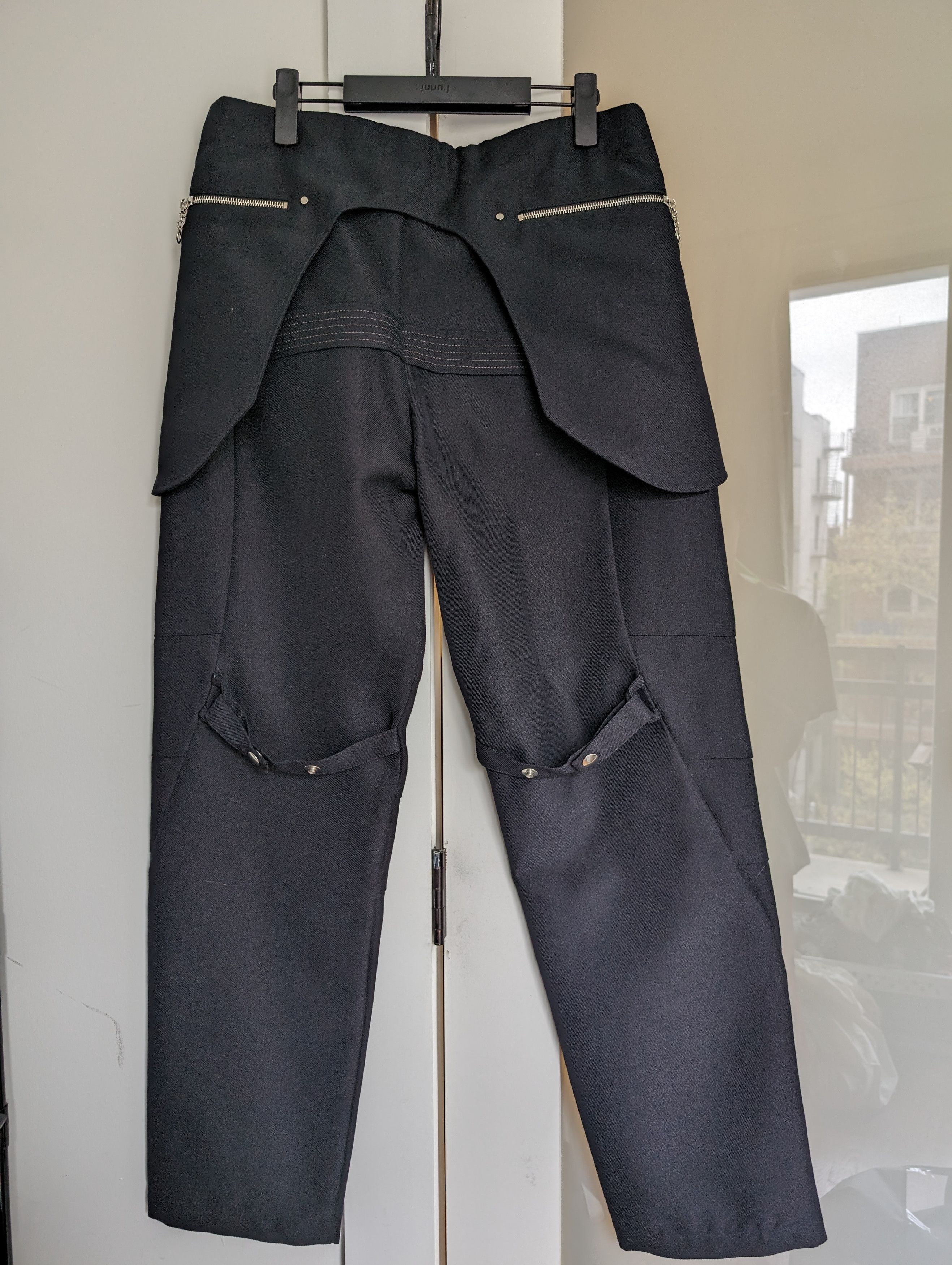 Kiko Kostadinov Arcadia Trousers 00102021 Crow Black Size US 30 / EU 46 - 2 Thumbnail