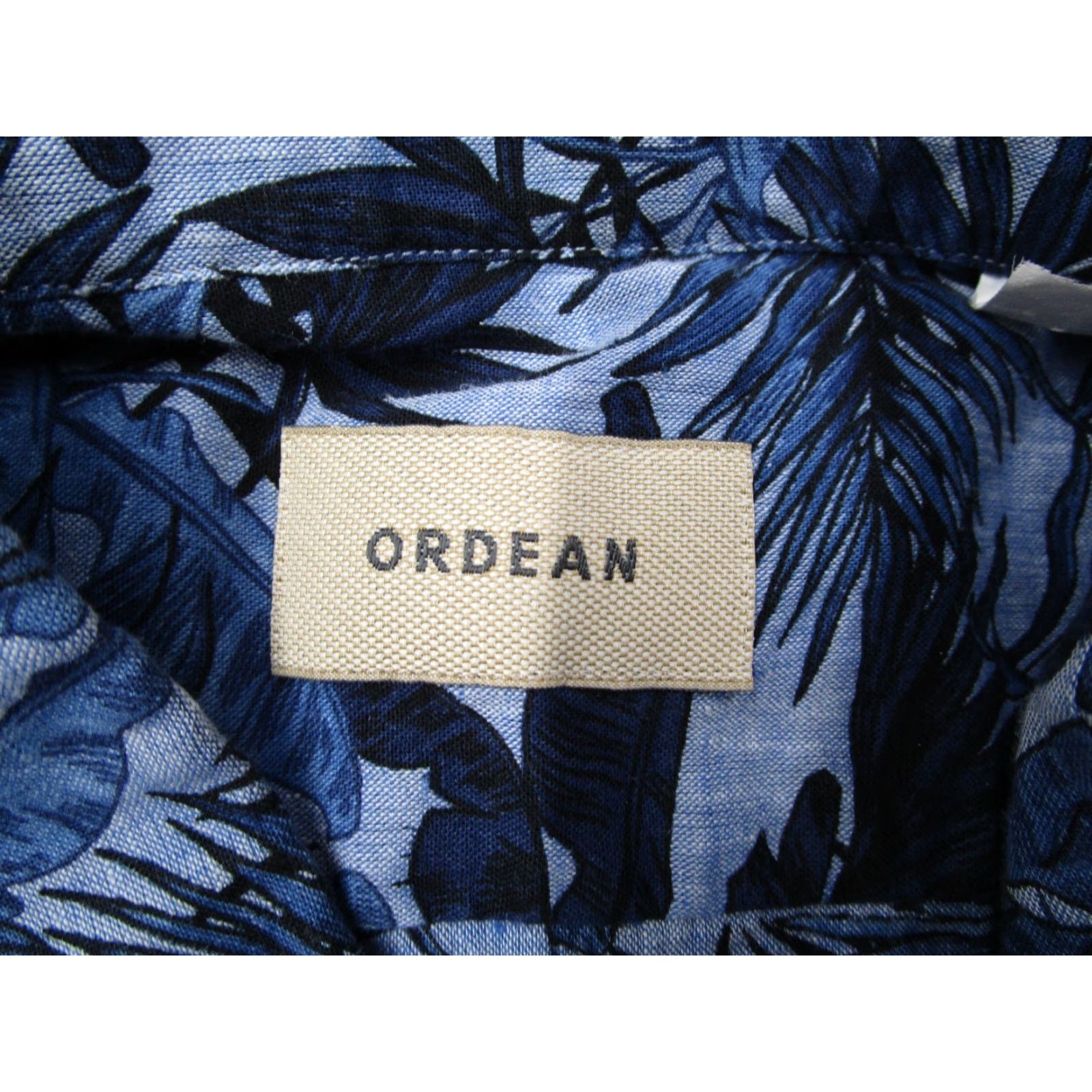Vintage Ordean Shirt Mens Large Blue Floral Linen Blend Button Up Short Sleeve Hawaiian Size US L / EU 52-54 / 3 - 3 Thumbnail