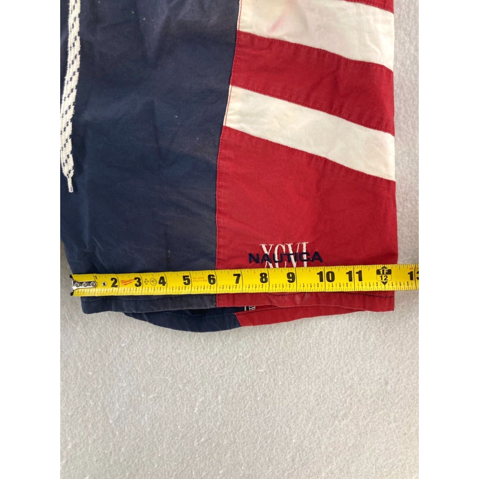 Nautica Nautica Swim Trunks Mens Large Surfing Beach Swimming Ocean Vacation VINTAGE Trunks Men's Red Nylon Bottom" Size US 33 - 5 Thumbnail
