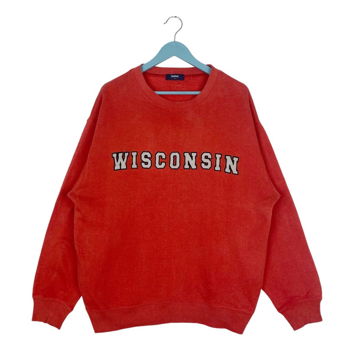 Designer × Other × Vintage Wisconsin Spellout Logo Sweatshirt Crewneck Pullover Jumper Size US L / EU 52-54 / 3 - 1 Thumbnail