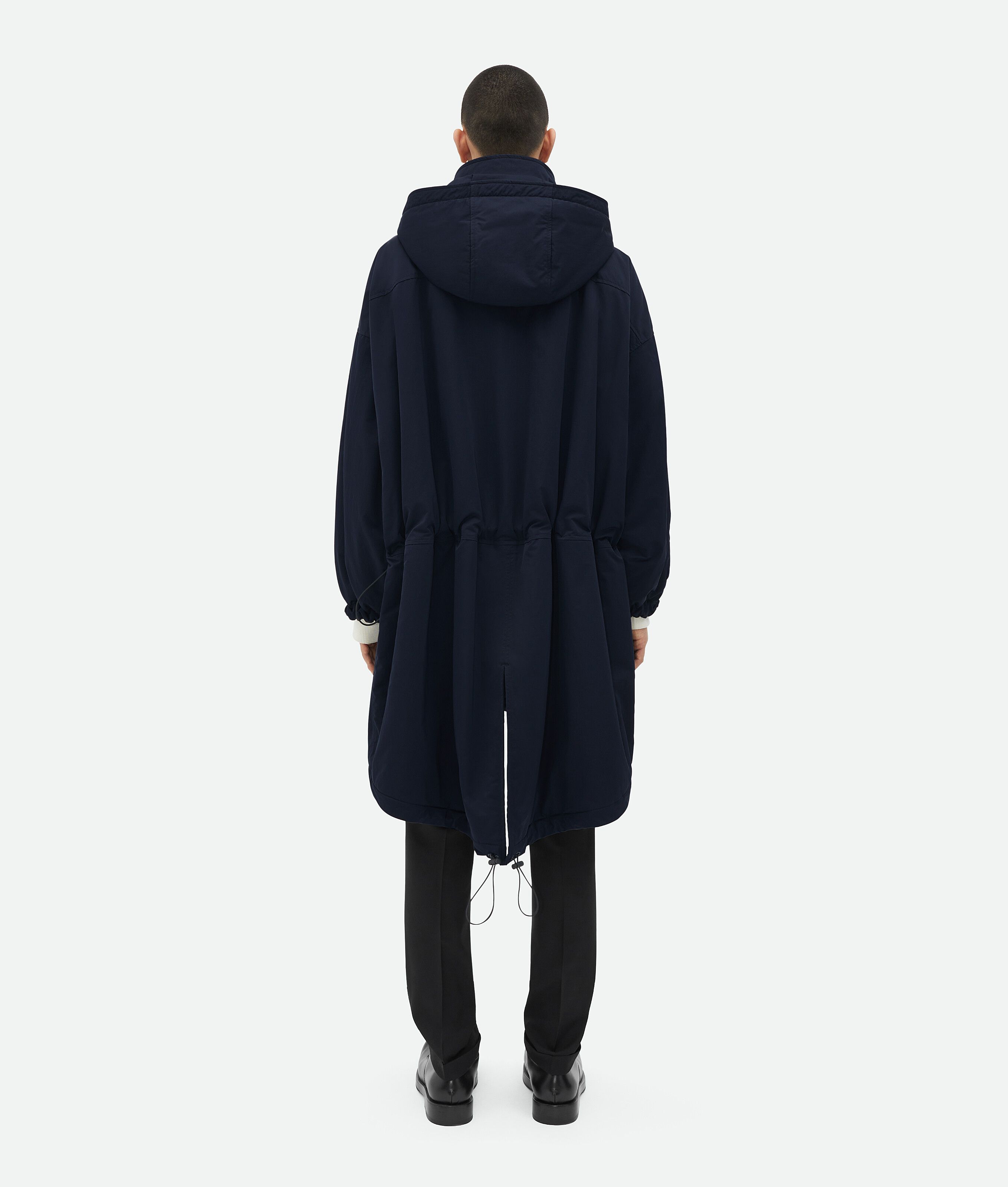 Bottega Veneta o1bcso1str1025 Tech Nylon Padded Parka In Blue Size US L / EU 52-54 / 3 - 3 Thumbnail