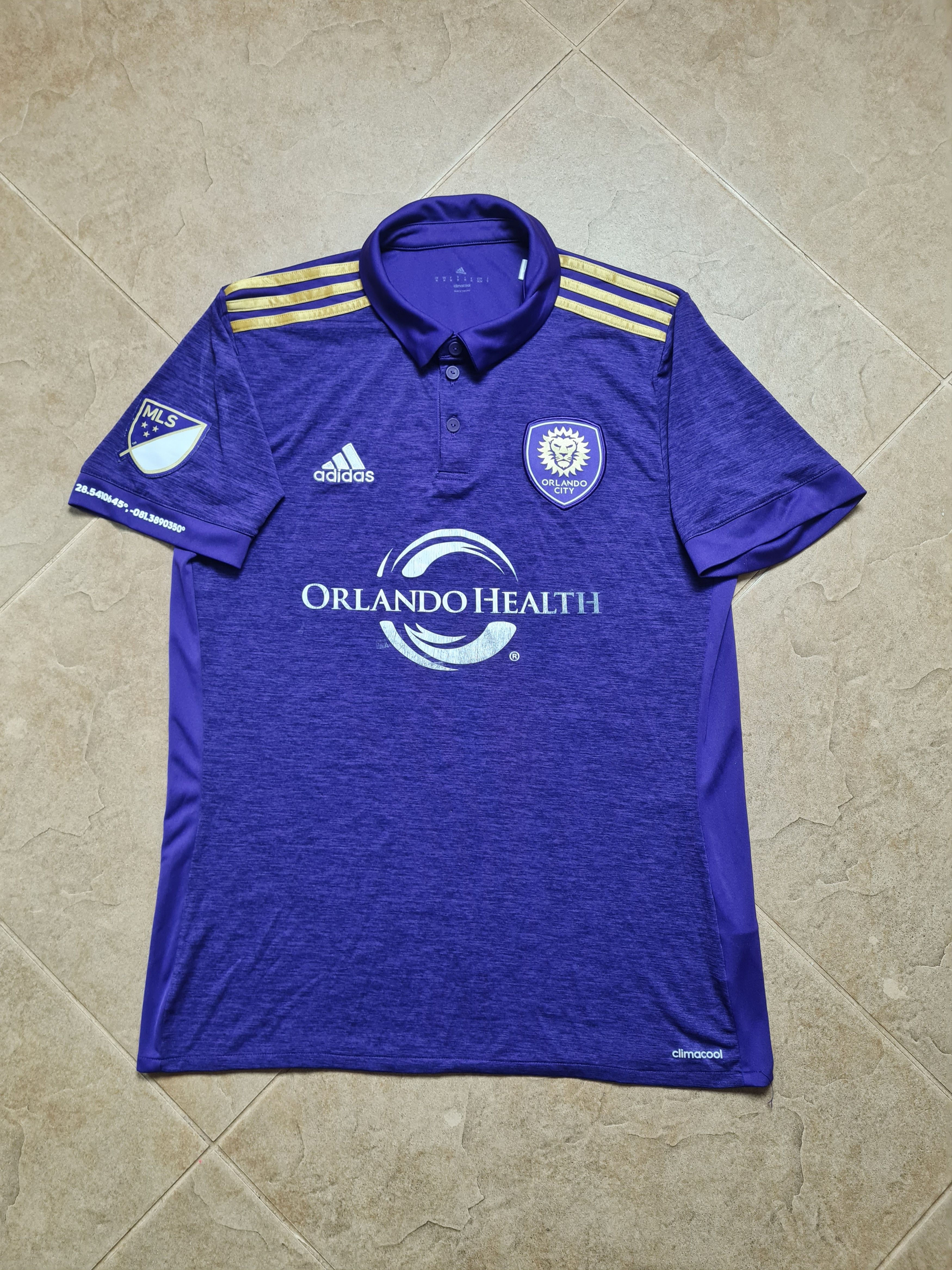 Adidas Adidas Orlando City SC MLS 2018 Jersey Soccer Purple Collar Size US M / EU 48-50 / 2 - 5 Thumbnail