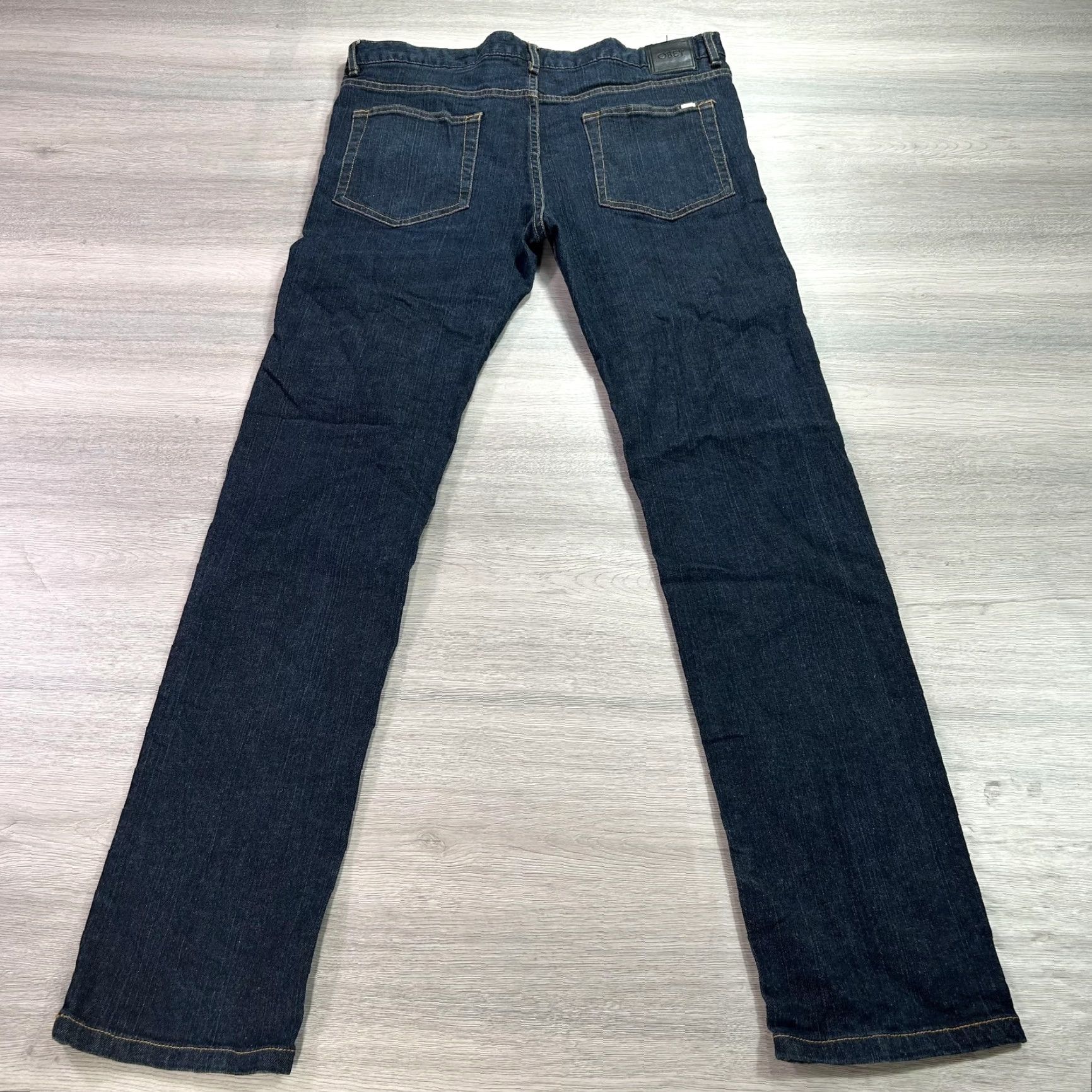 Obey Obey Jeans Mens 34x31 Dark Wash Tight Stretch Straight Leg Denim Classic Style Size US 34 / EU 50 - 2 Thumbnail