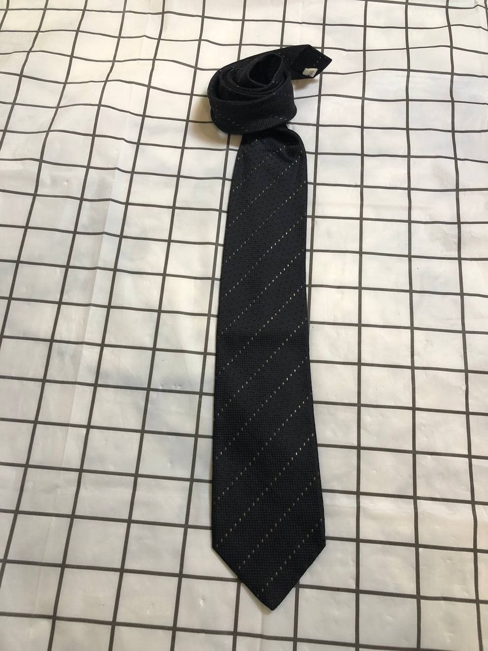 Brioni BRIONI Men's Handmade Silk Tie Classic Gold Embroidery Size ONE SIZE - 1 Thumbnail
