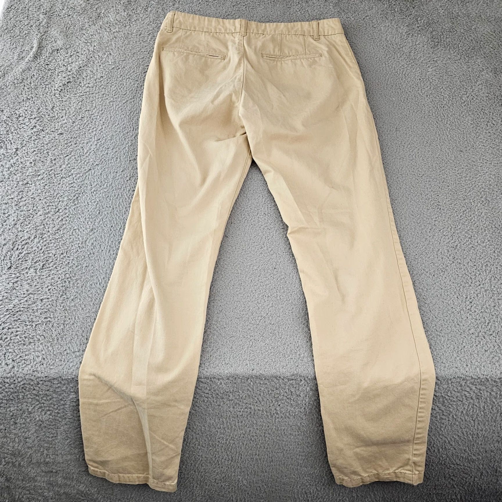Uniqlo Uniqlo Pants Womens Size 6 Khaki Tan Chino Mid Rise Tapered Cotton Flat Front Size 28" / US 6 / IT 42 - 5 Thumbnail