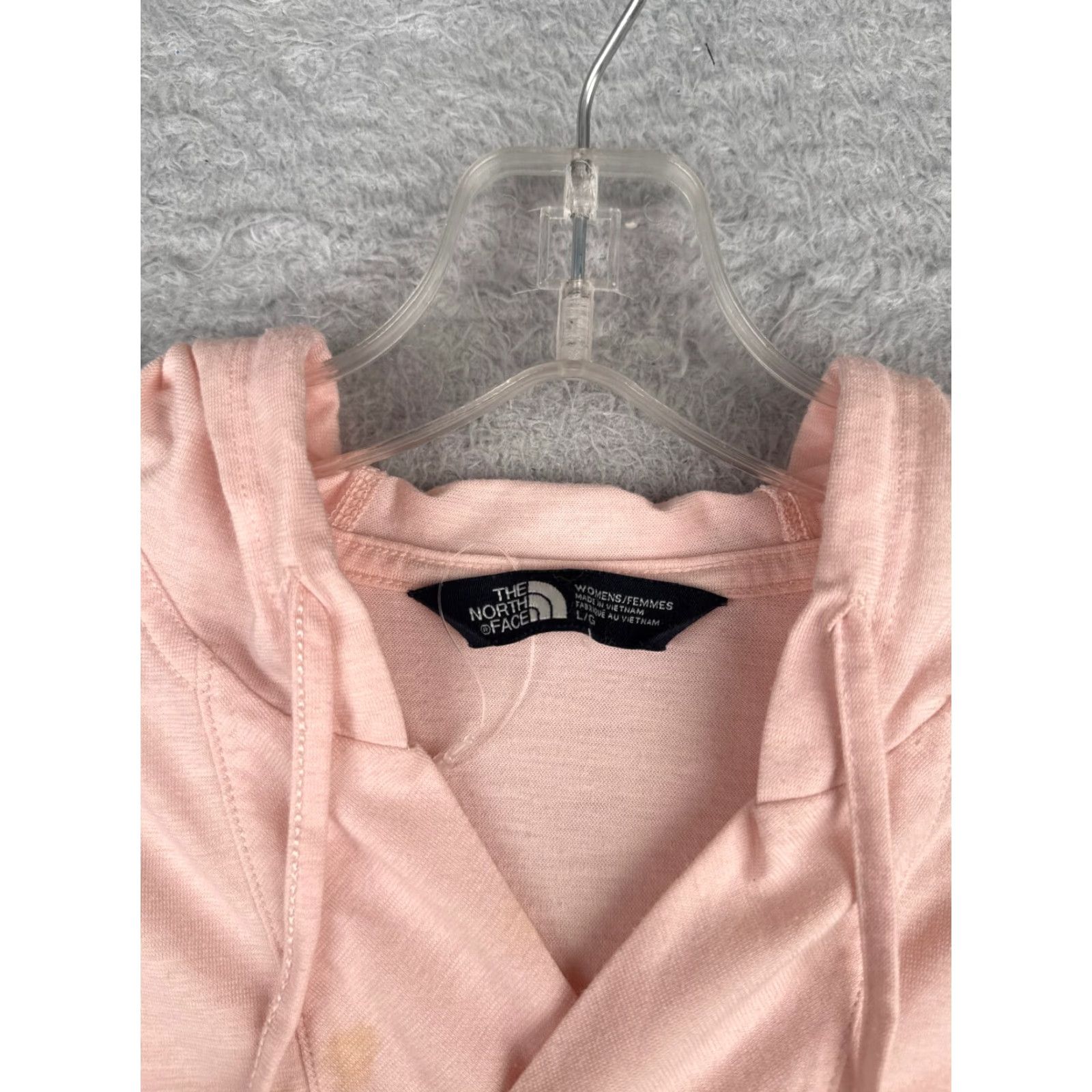 The North Face The North Face Shirt Womens L Pink Hooded V-Neck Short Sleeve Polyester Outdoor Womens Size L / US 10 / IT 46 - 6 Thumbnail