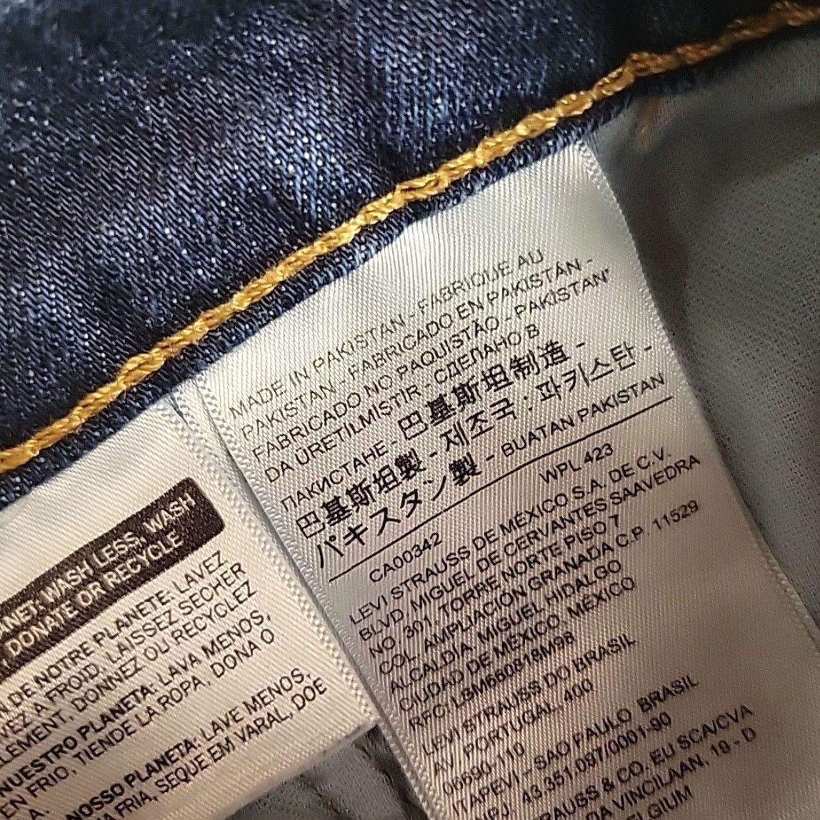 Levi's Levi's Jeans Men 36x30 Blue Denim 505 Regular Fit Straight Leg Dark Wash Comfortable Comfort Size US 36 / EU 52 - 3 Thumbnail