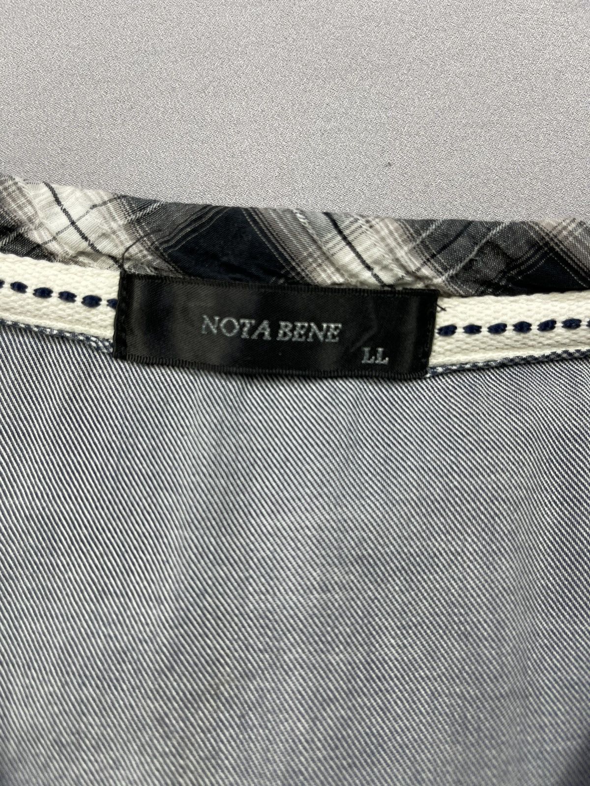 Japanese Brand Vintage Y2k Nota Bene V-Neck Longsleeve Size US L / EU 52-54 / 3 - 6 Thumbnail