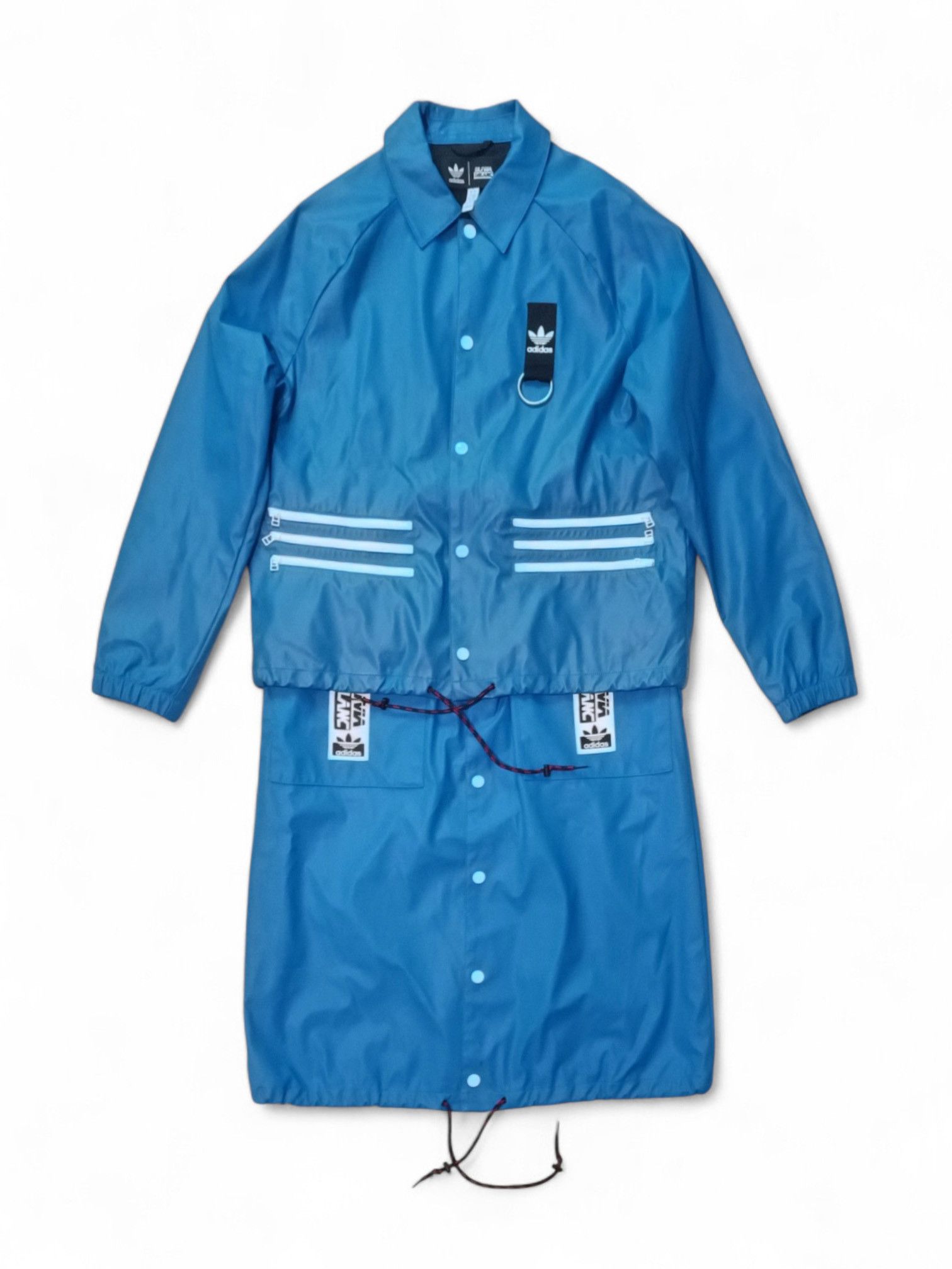 Adidas OLIVIA OBLANC x KENDALL JENNER FW18 TRENCH COAT BLUE Size S / US 4 / IT 40 - 7 Thumbnail