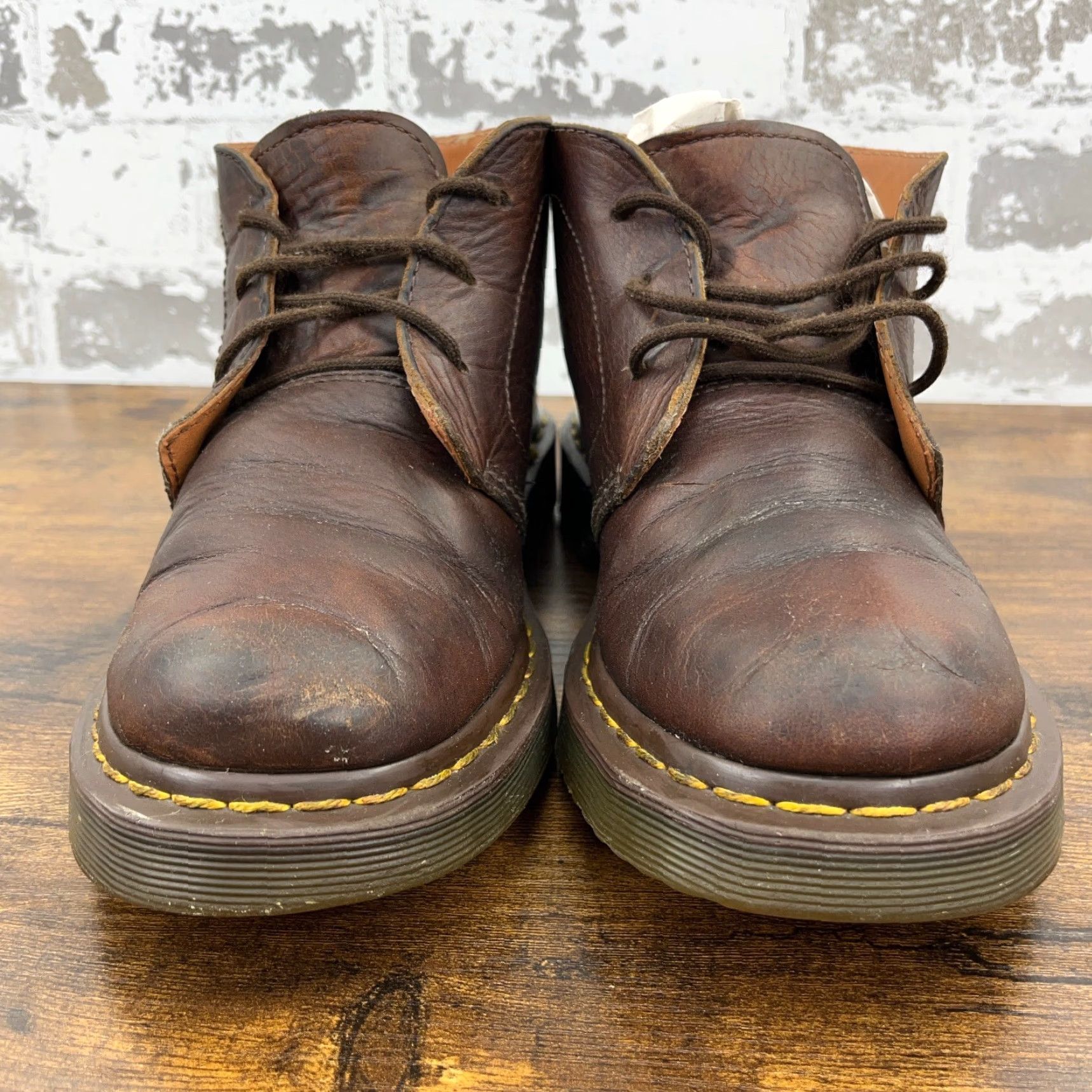 Dr. Martens Dr. Martens Chukka Boots Men 8 US Leather Dark Brown Lace Up Mid Top Casual Boots Size US M / EU 48-50 / 2 - 6 Thumbnail
