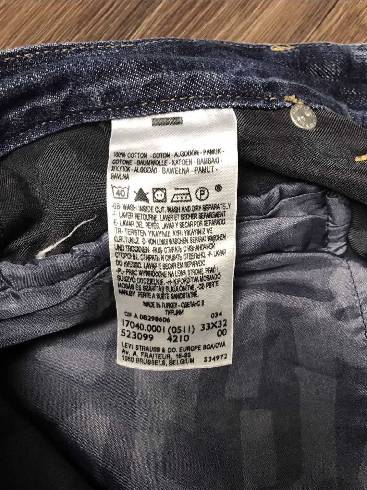 Levi's Levis Engineered Denim Pants jeans Zip Pocket Size US 33 - 7 Thumbnail