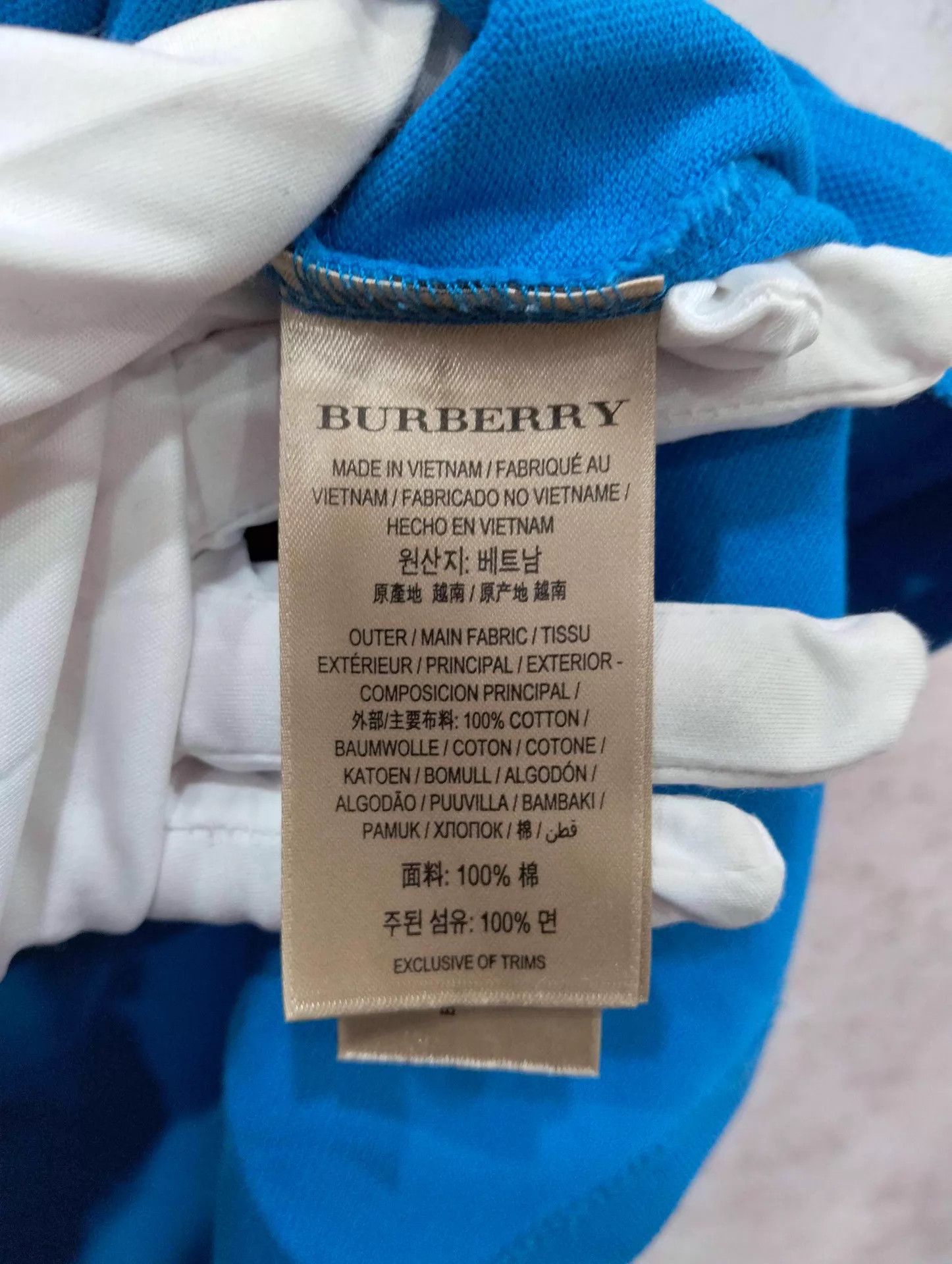 Burberry Burberry Gray Embroidered Polo Shirt Size S Size US S / EU 44-46 / 1 - 5 Thumbnail