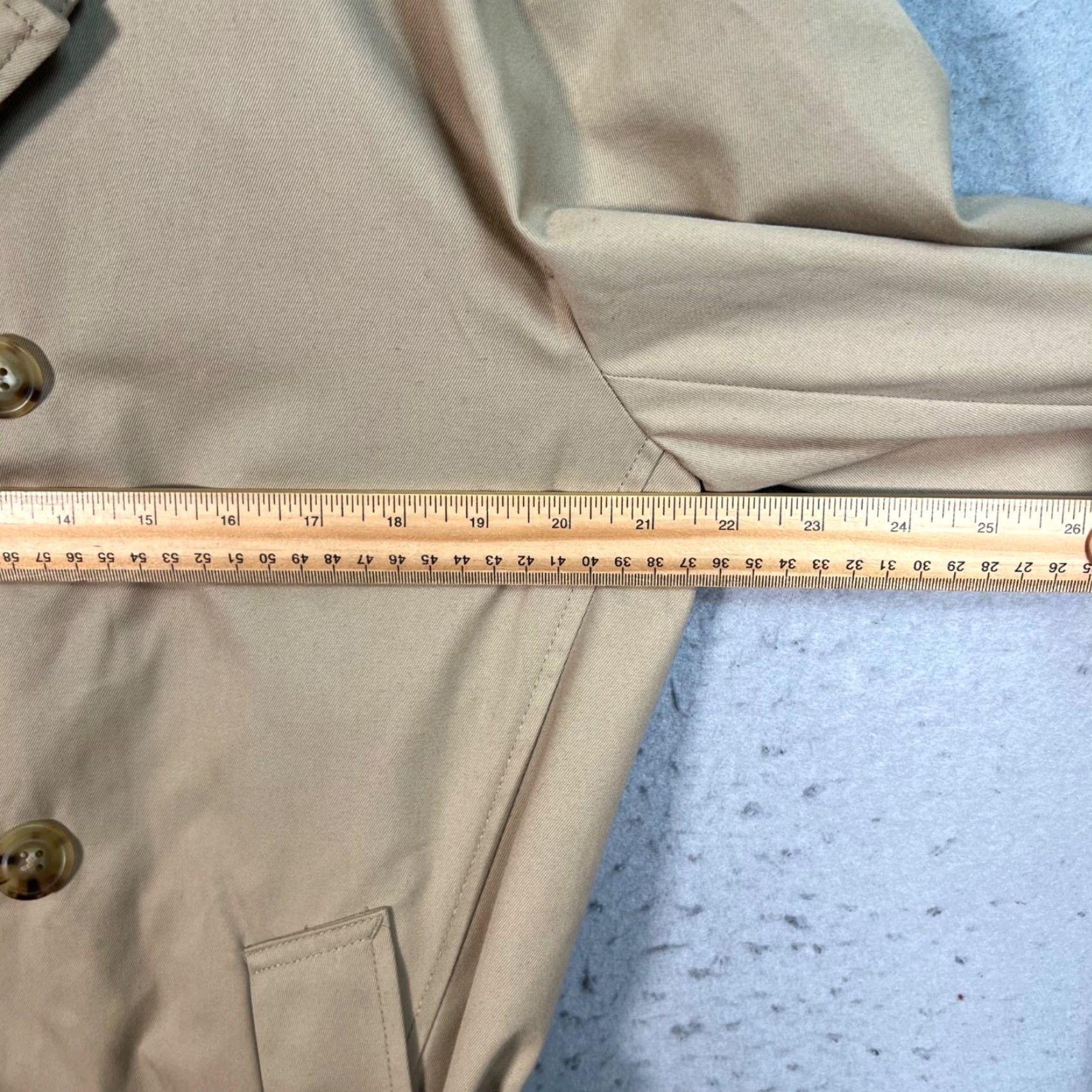 J.Crew J.CREW Ludlow Icon Mens Size Large Khaki Trench Coat Double-Breasted Belted Size US L / EU 52-54 / 3 - 6 Thumbnail