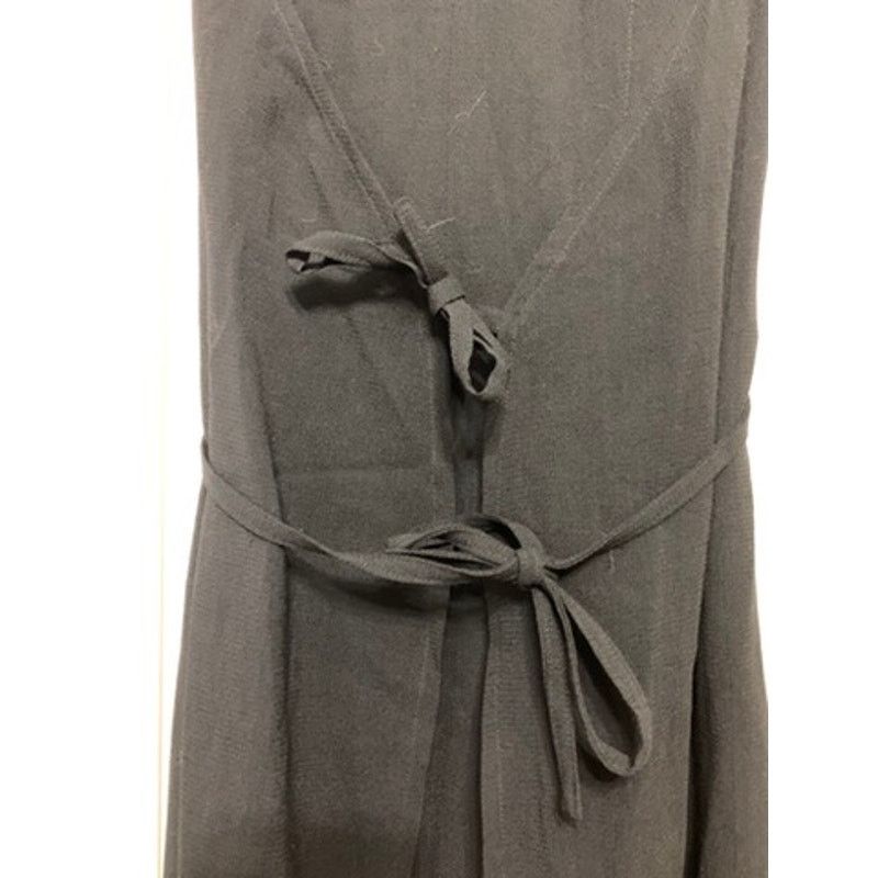 Oak + Fort OAK + FORT Women's Black Wool Midi Wrap Dress Size 40 Formal Size ONE SIZE - 6 Thumbnail