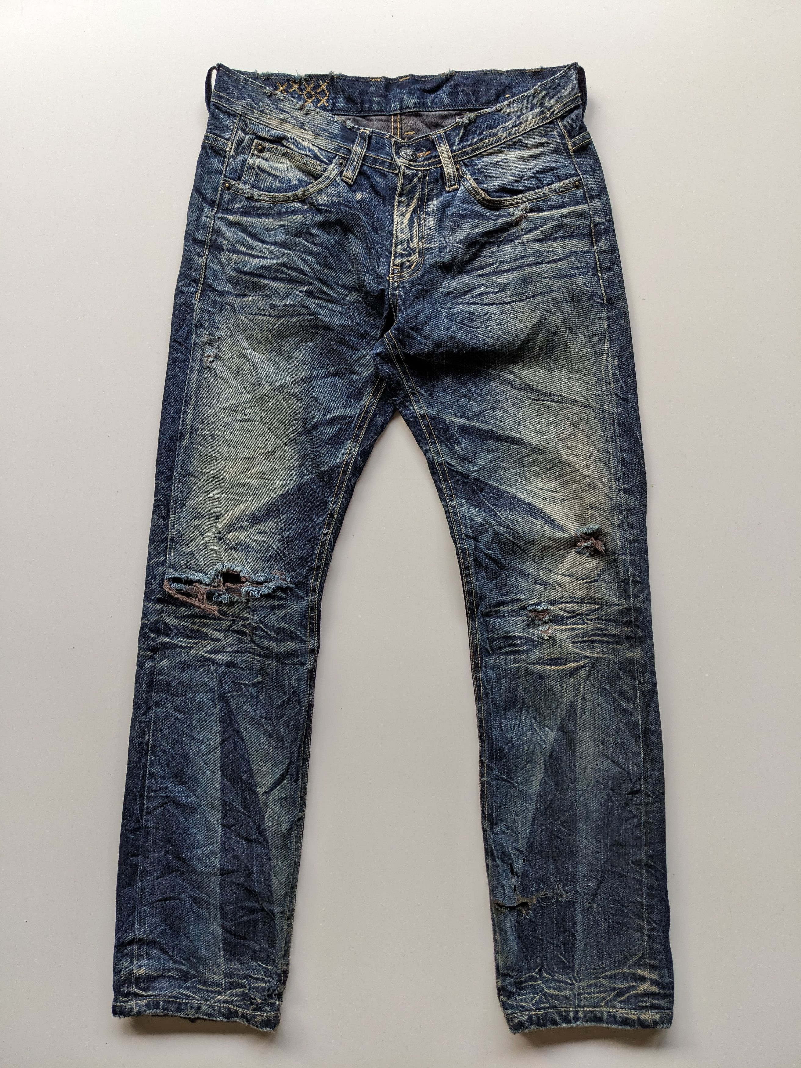 If Six Was Nine × Japanese Brand 2#1 jeans wrinkle faded jeans Size US 32 / EU 48 - 1 Thumbnail