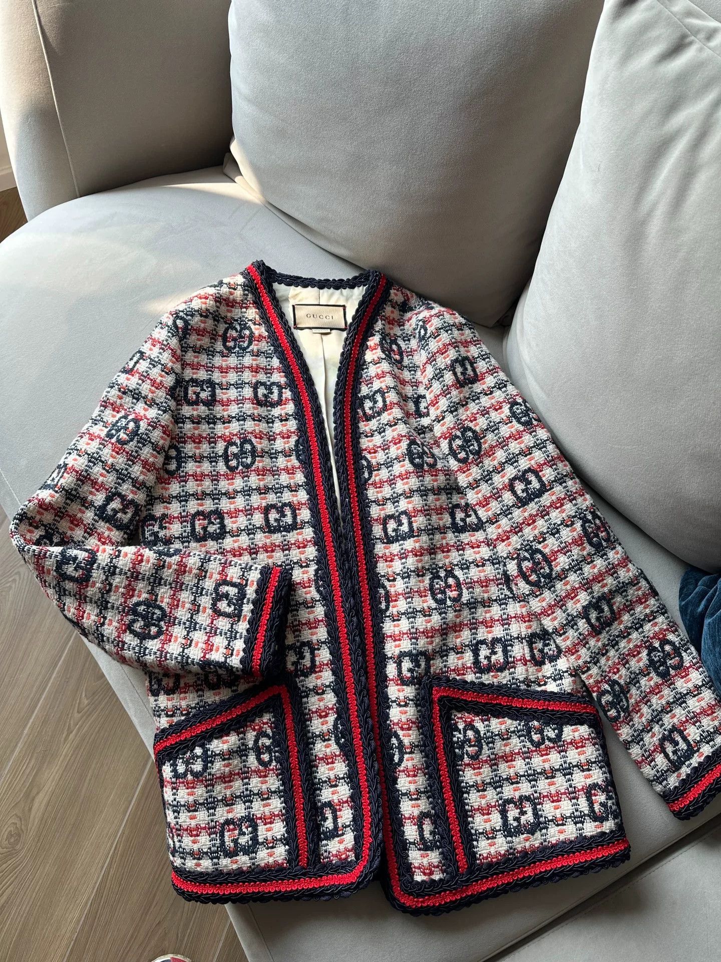 Gucci Gucci Monogram Wool Blend Coat Size S / US 4 / IT 40 - 1 Thumbnail