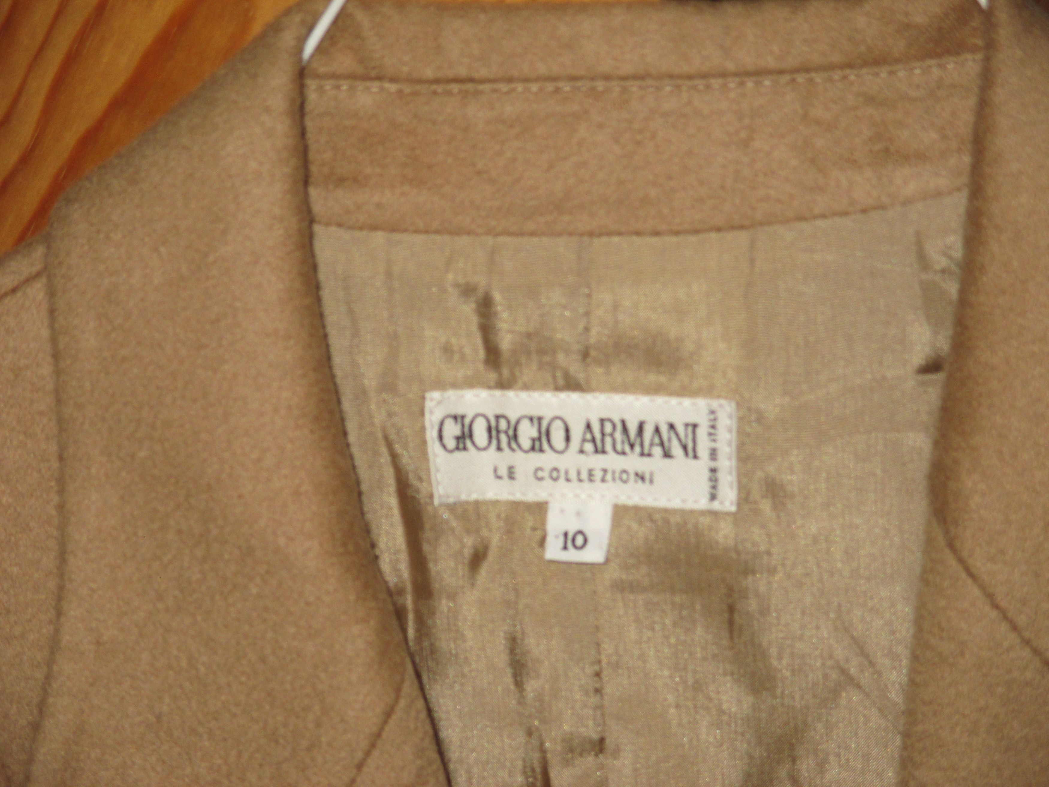 Giorgio Armani Rare Vintage 1990s Giorgio Armani Wool Cashmere Jacket Coat Size M / US 6-8 / IT 42-44 - 5 Thumbnail