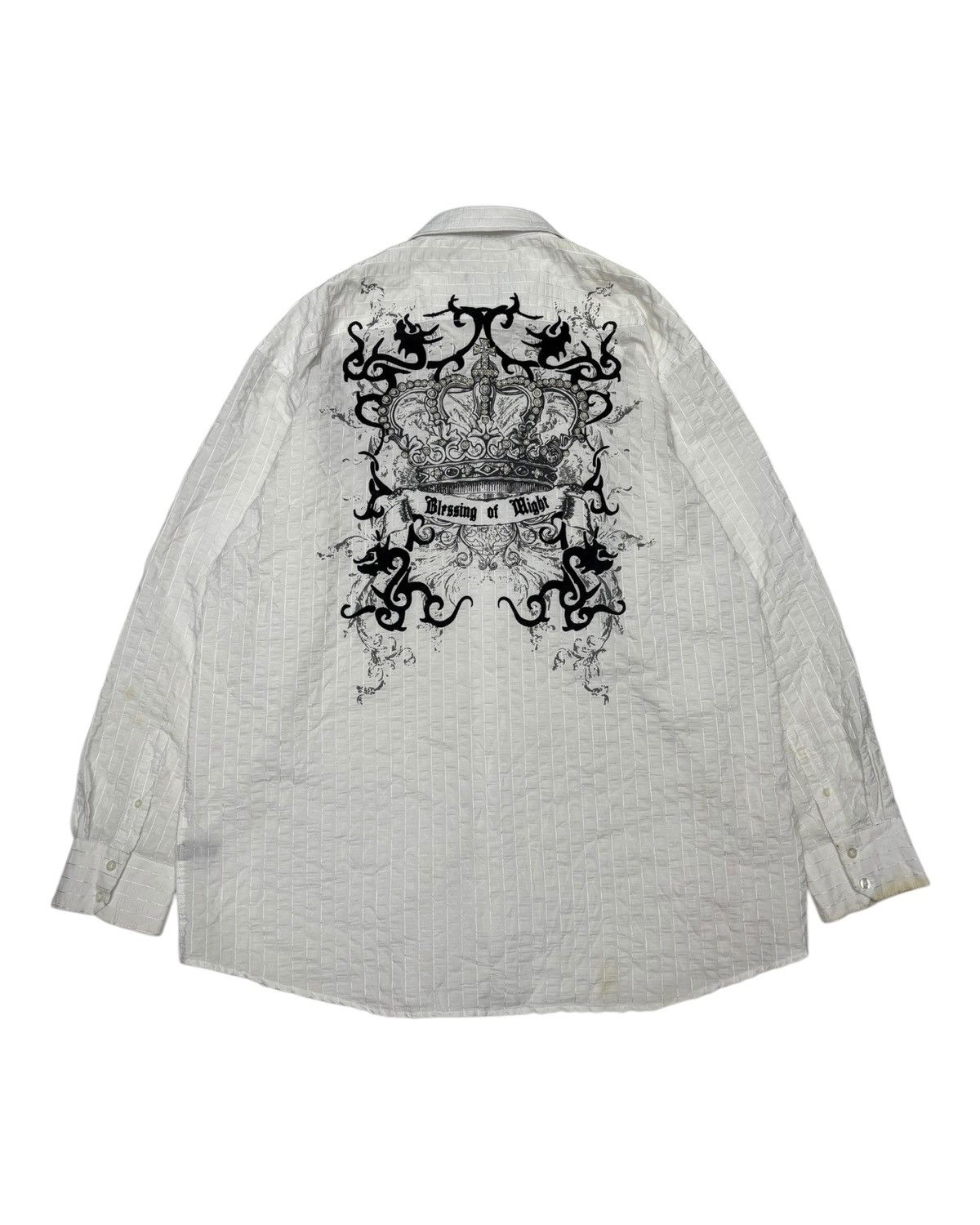 Hysteric Glamour 🔥PREMIUM CULTURE TRIBAL CROWN OVERSIZED BUTTON SHIRT Size US XXL / EU 58 / 5 - 9 Thumbnail