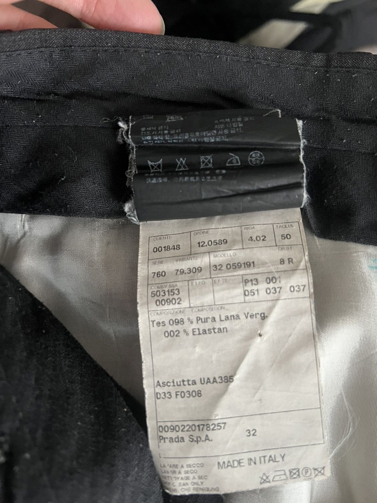 Prada Prada Men’s Grey Wool Mohair Blend Two-Button Suit Size 50R - 13 Thumbnail