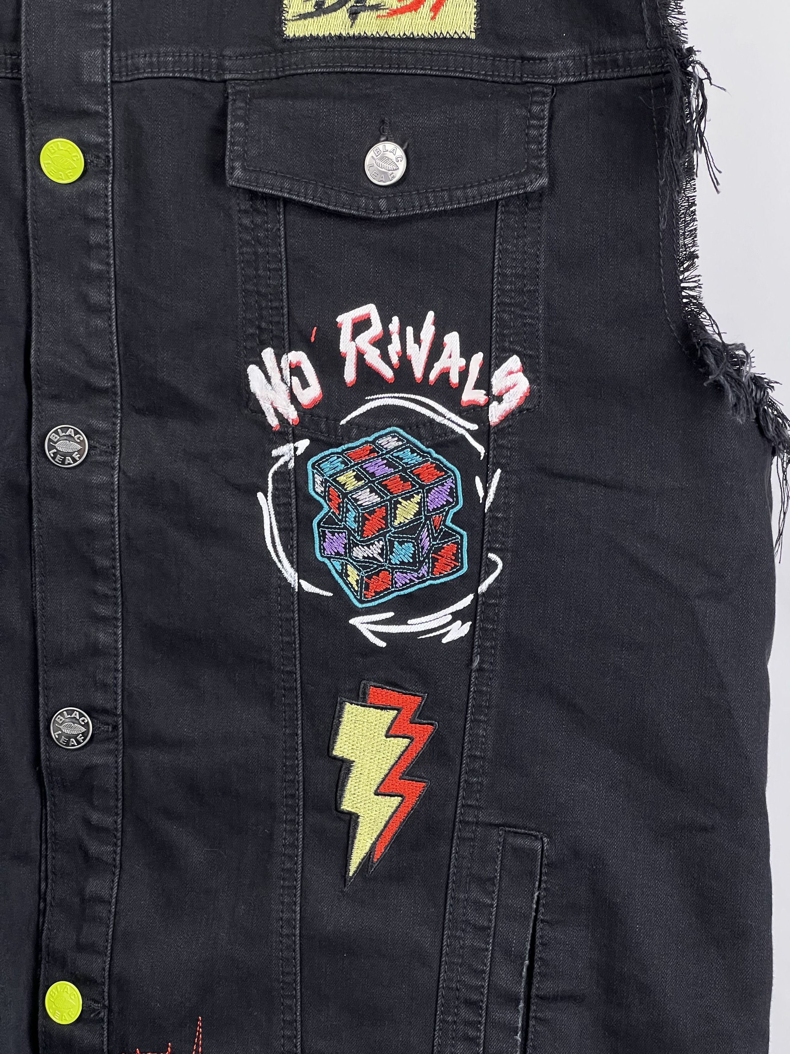 Other Blac Leaf EXPAND YOUR MIND Denim Sleeveless Vest Size US XXL / EU 58 / 5 - 4 Thumbnail