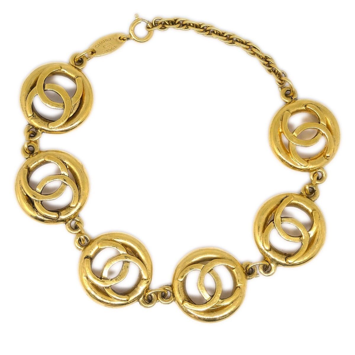 Chanel Chanel CC Cutout Round Bracelet Metal Size ONE SIZE - 1 Thumbnail
