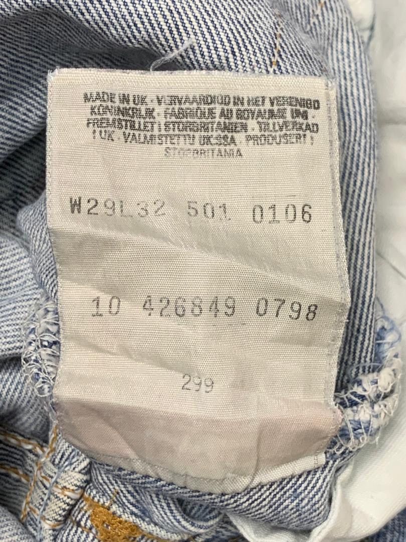 Levi's × Levi's Vintage Clothing Vintage Levi’s 501 Distressed Denim Size 29" - 6 Thumbnail