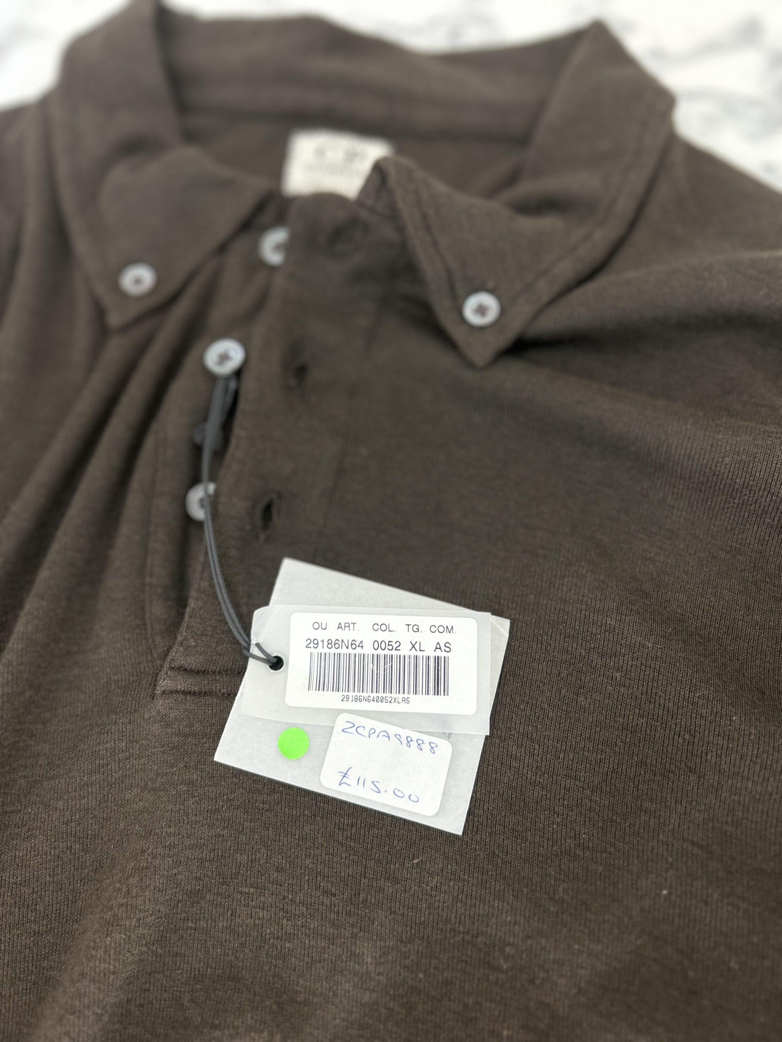 C.P. Company CP Company Black Long Sleeve Button Down Polo Shirt Size US XL / EU 56 / 4 - 4 Thumbnail