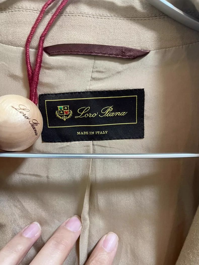 Loro Piana LORO PIANA Light khaki suit with small sheep's wool Size M / US 6-8 / IT 42-44 - 2 Thumbnail