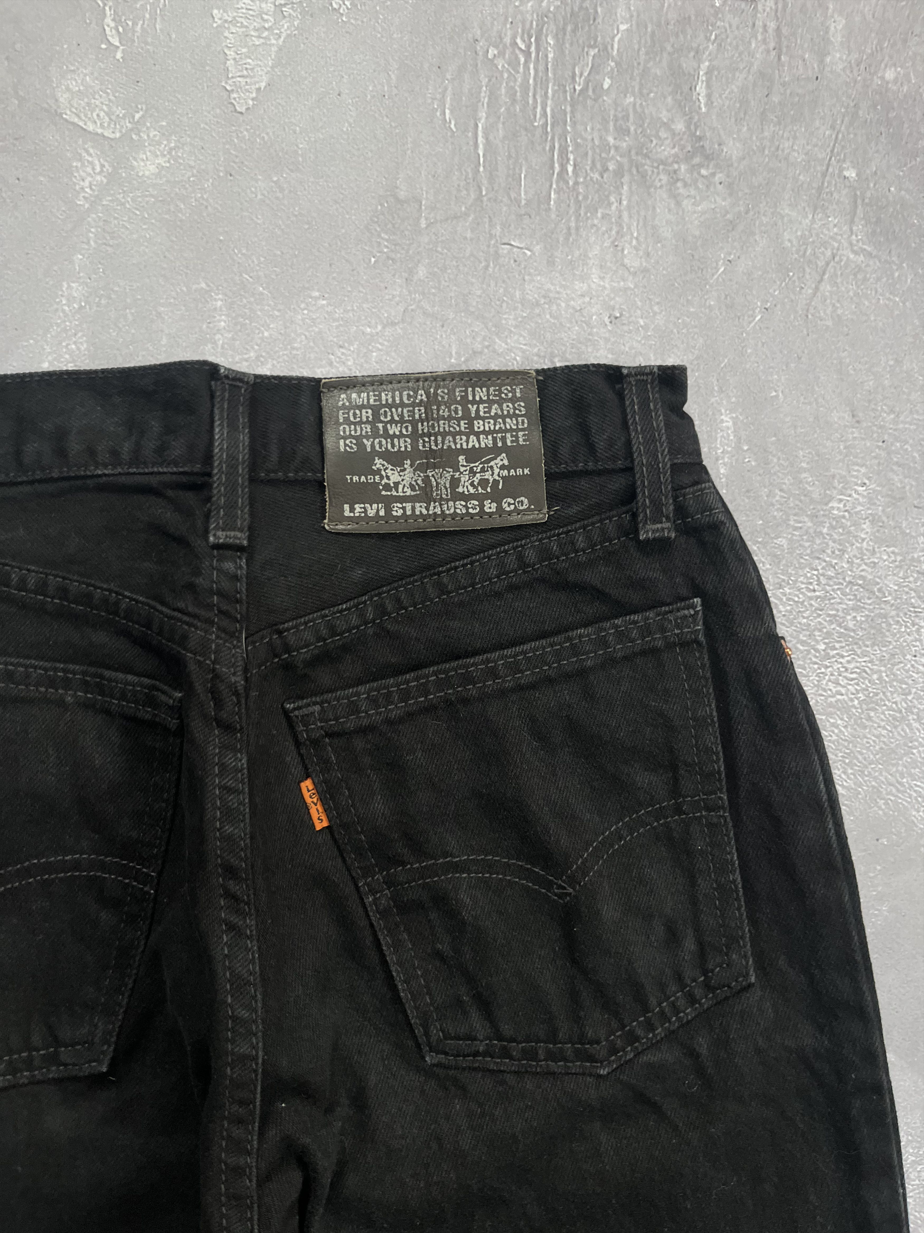 Levi's Vintage LEVIS 881 high waist ribcage mom JEANS Black W29 L32 Size 29" - 5 Thumbnail