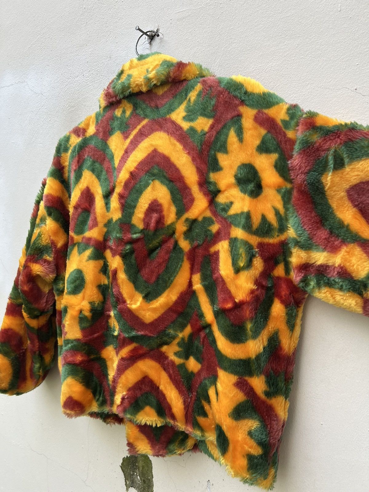 Enrico Coveri Vintage Enrico Coveri Sport Psychedelic Fleece Coat Jacket Size US M / EU 48-50 / 2 - 16 Thumbnail