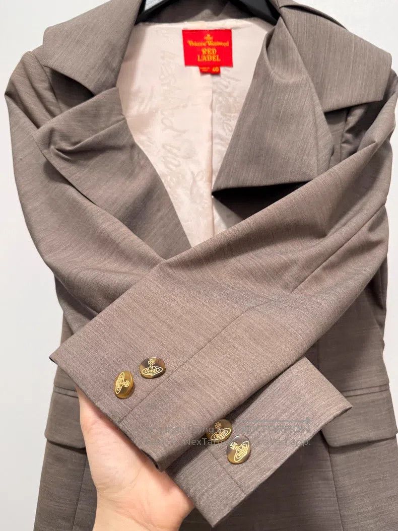 Vivienne Westwood Vivienne Westwood Asymmetrical Lapel Suit Jacket, JK Unifo Size S / US 4 / IT 40 - 4 Thumbnail