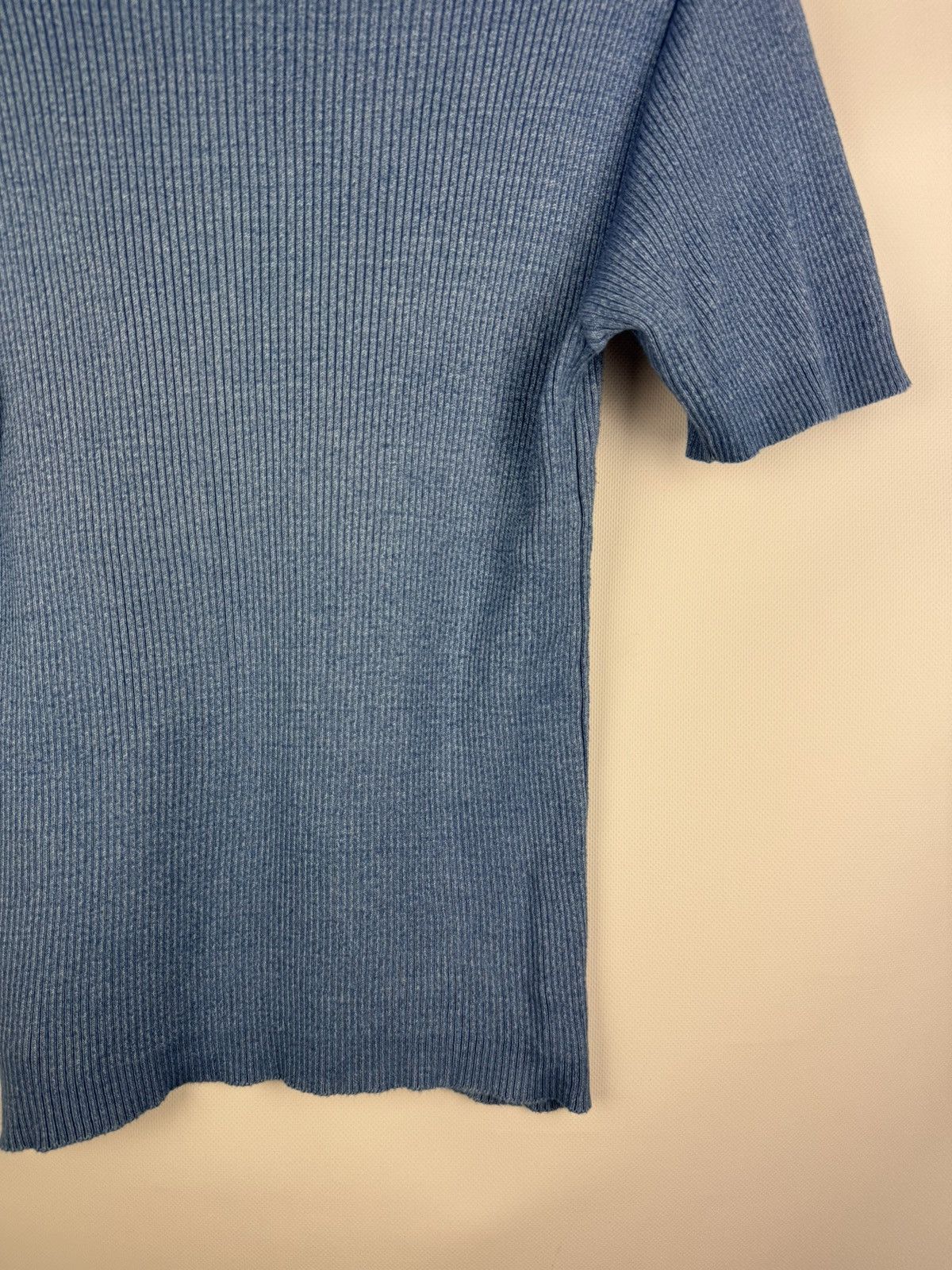 Dolce & Gabbana D&G Dolce & Gabbana Vintage S/s Knitted Rib Polo T Shirt Size US L / EU 52-54 / 3 - 16 Thumbnail