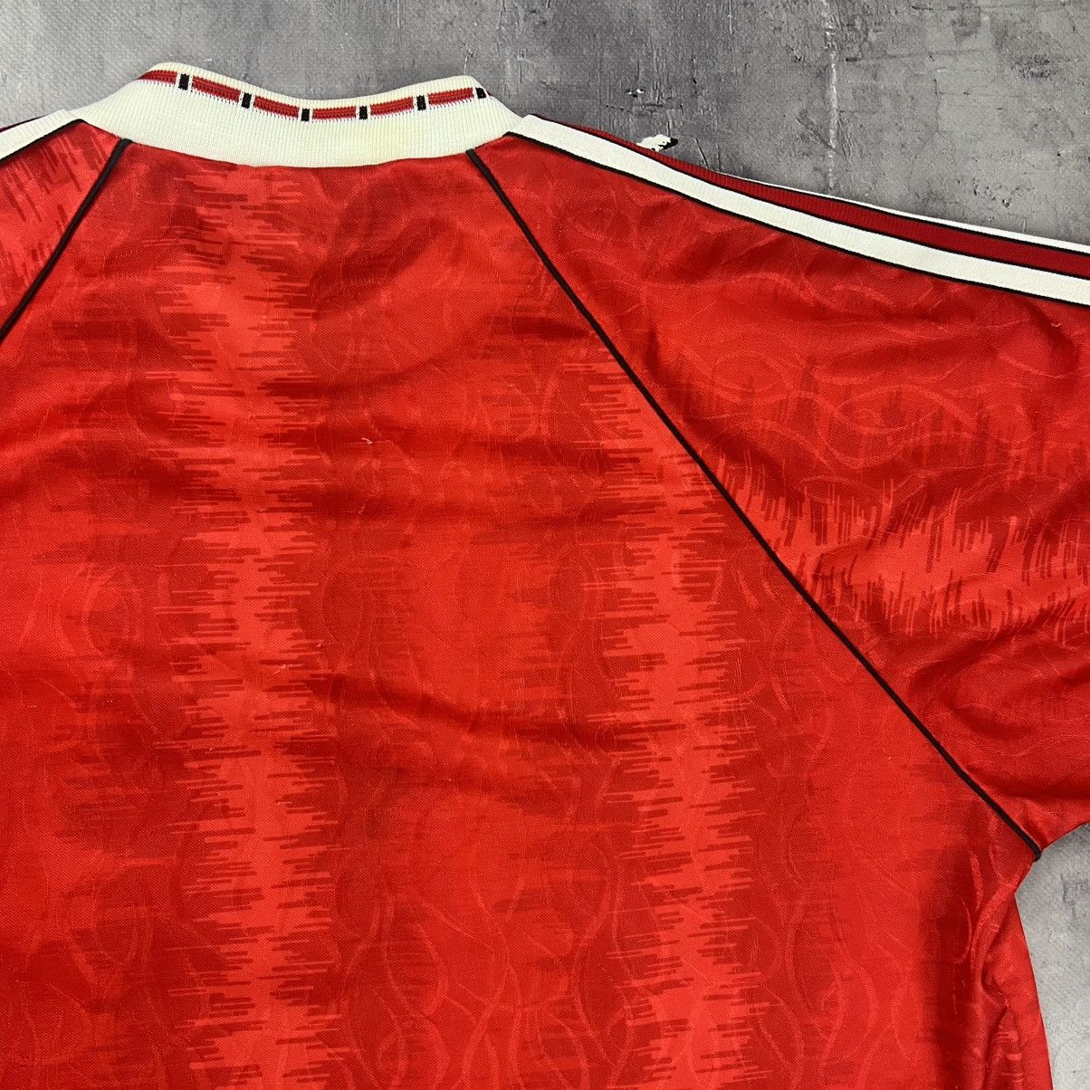 Adidas Rare! Manchester United Adidas 1990 Soccer Jersey Shirt Size US L / EU 52-54 / 3 - 18 Thumbnail