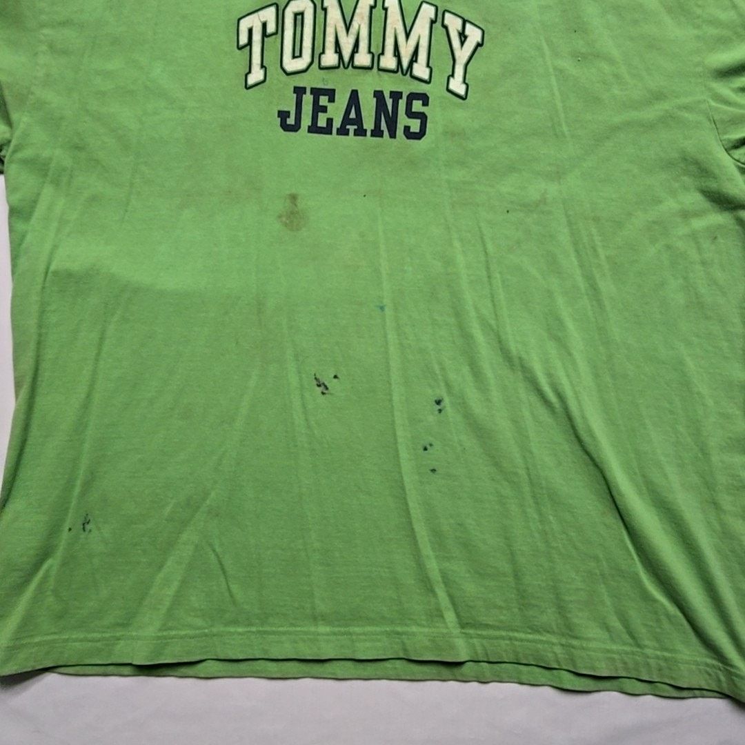 Tommy Jeans Tommy Jeans Graphic Tee Green Logo 85 Paint Stains L Shirt Size US L / EU 52-54 / 3 - 8 Thumbnail