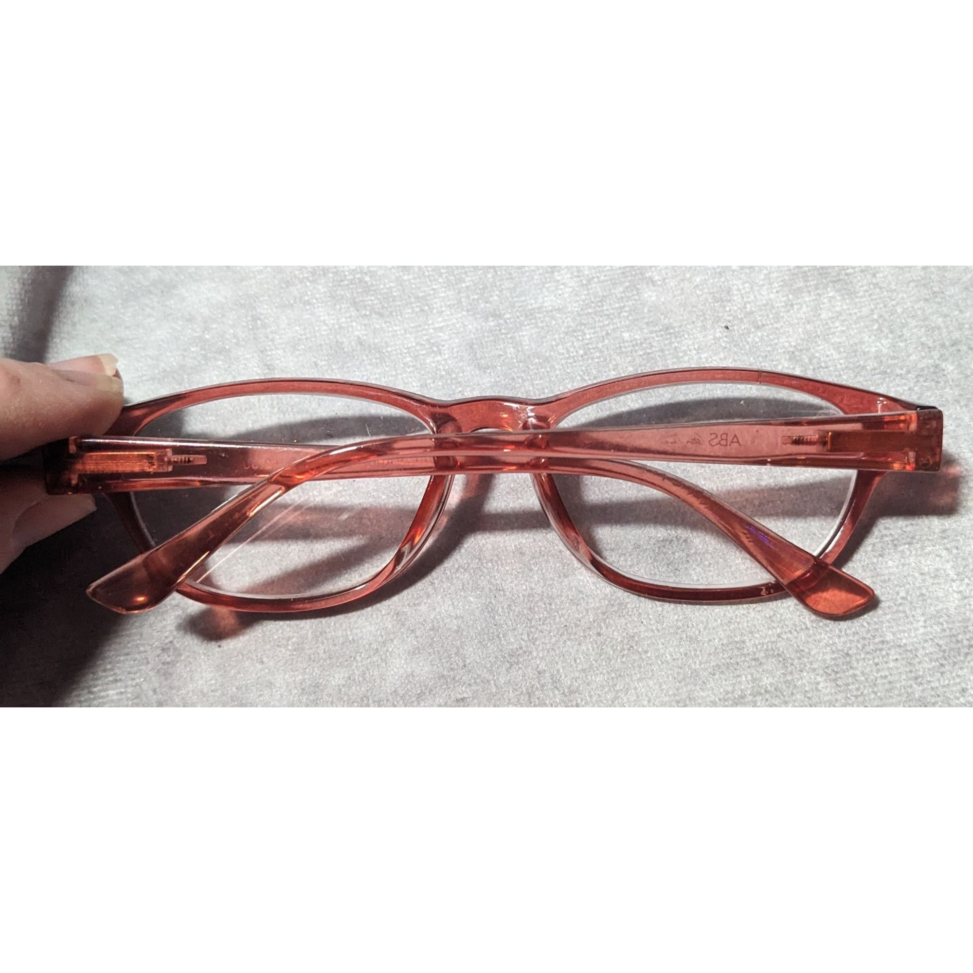 Other ABS Pink Translucent Retro Reading GLasses Size ONE SIZE - 7 Thumbnail