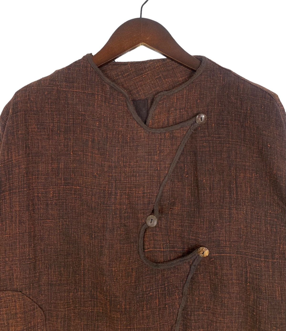 Japanese Brand × Vintage Vintage Cotton Chore Japanese Jacket Colour Brown Size L / US 10 / IT 46 - 3 Thumbnail