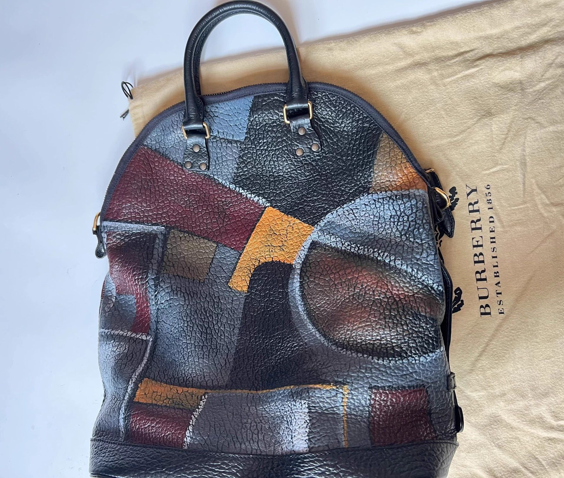 Burberry Burberry Prorsum Custom Hand-Painted Leather Tote Bag Size ONE SIZE - 3 Thumbnail