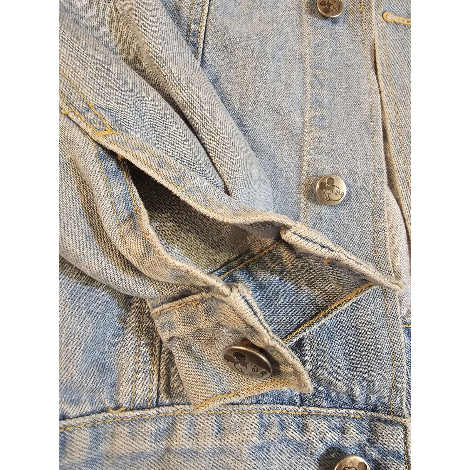 Mickey Mouse Mickey Minnie Mouse Vintage Denim Jacket Men's SZ Small Size S / US 4 / IT 40 - 11 Thumbnail