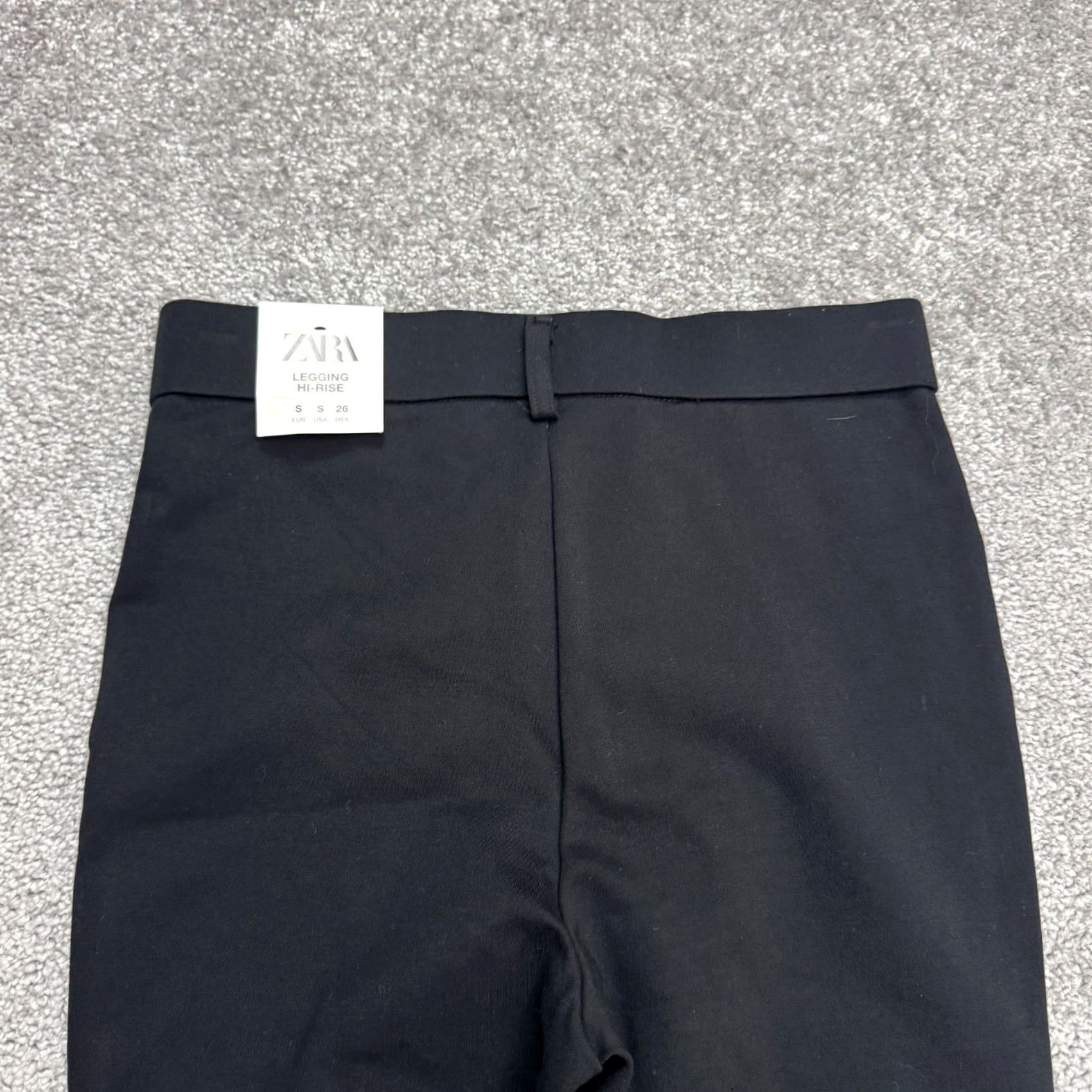 Zara Zara Join Life High Rise Leggings Womens S Black Jegging Stretch NWT Knit Slim Modern Comfort Denim Look Pants Size 28" / US 6 / IT 42 - 4 Thumbnail