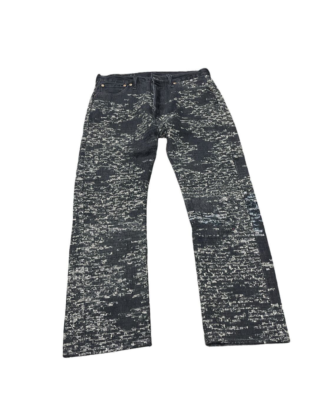 Japanese Brand Custom Levi 501 Black Boro Denim Size US 30 / EU 46 - 2 Thumbnail
