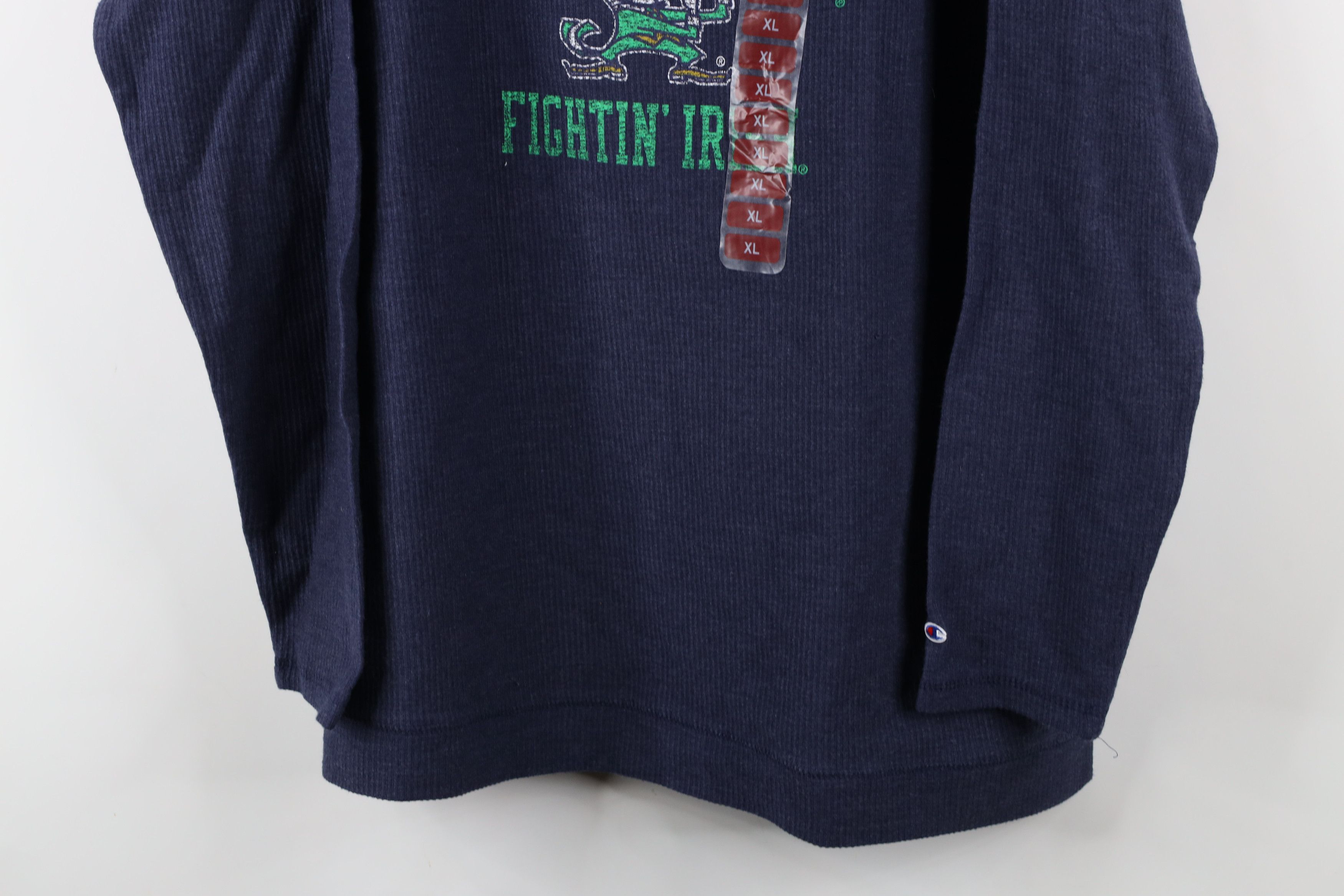 Champion × Vintage Deadstock Vintage Champion University Ribbed Knit T-Shirt Size US XL / EU 56 / 4 - 3 Thumbnail