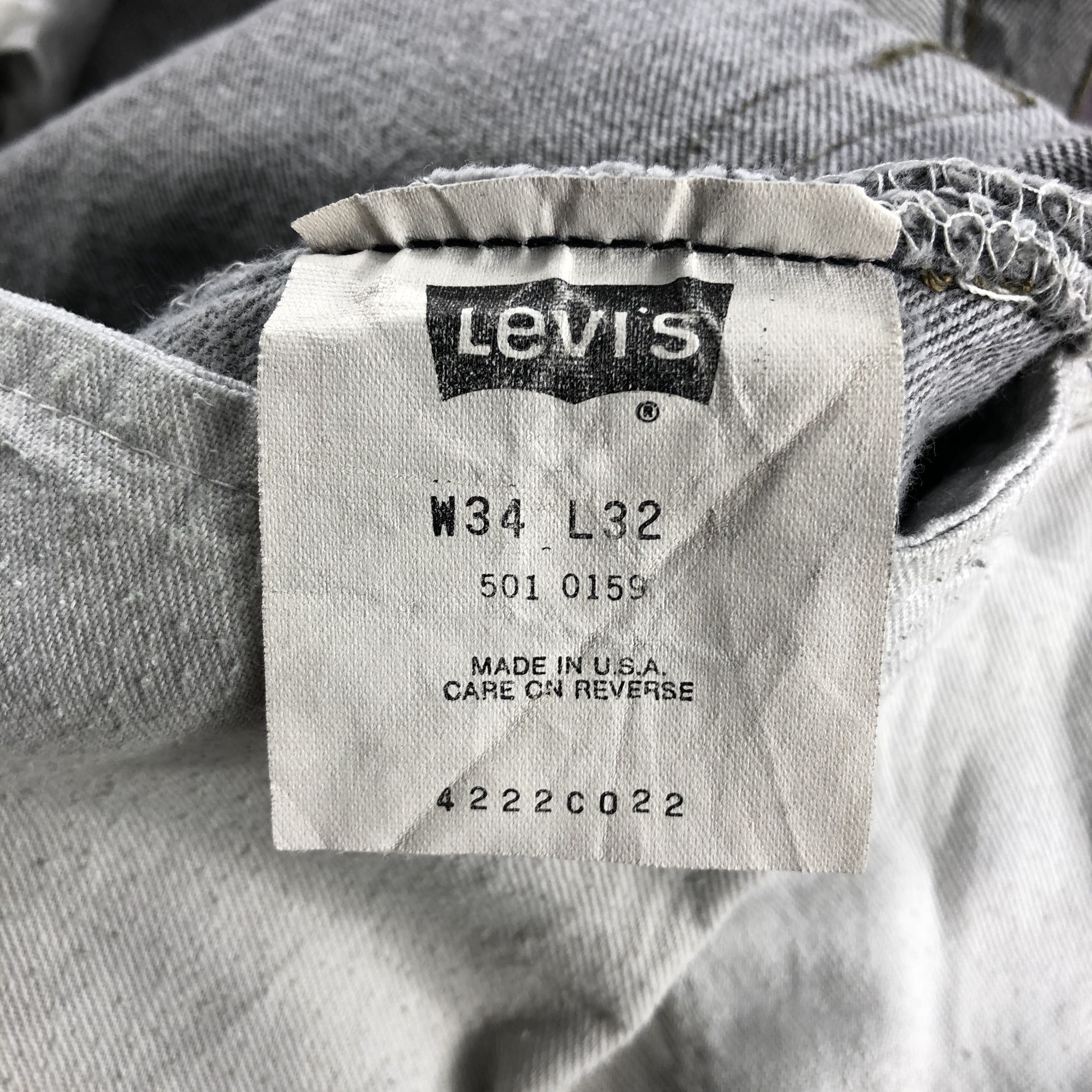 Levi's × Vintage 90s Vintage Faded Black Levis 501 Jeans-JM2104 Size US 35 - 10 Thumbnail