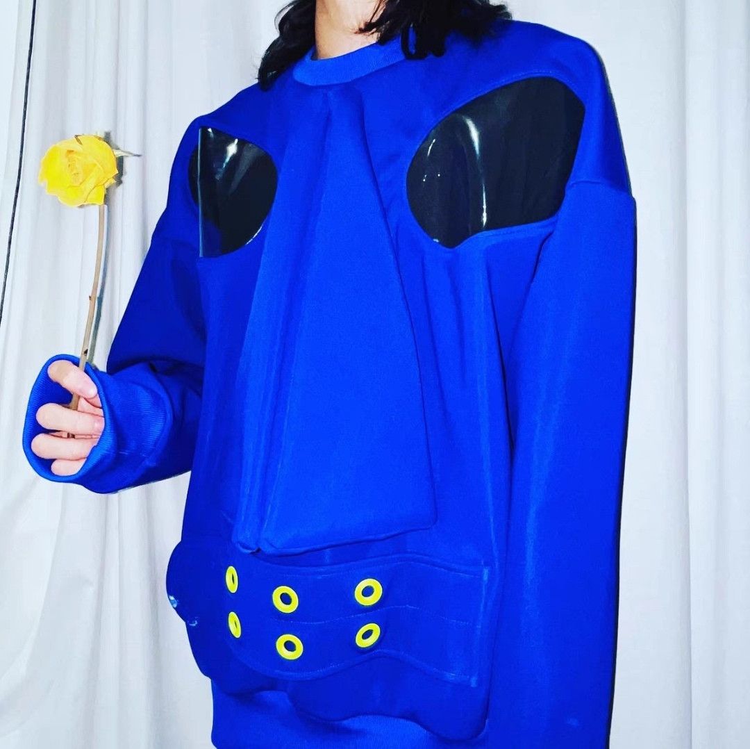 FW21 Runway Blue Mask Sweater