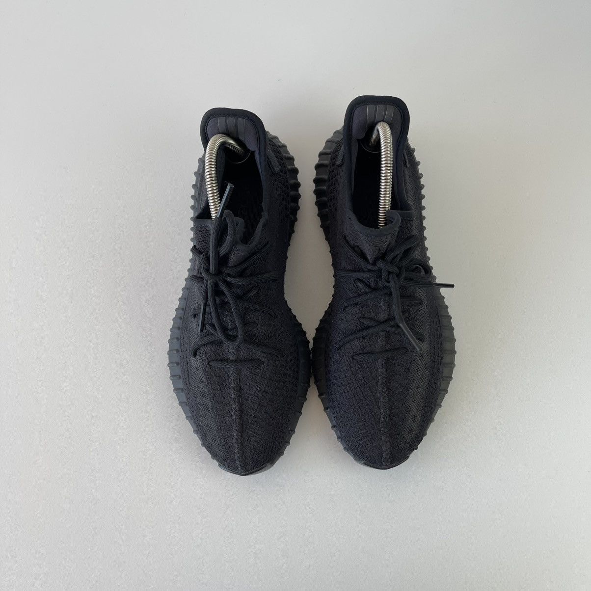 Grey Kanye West Yeezys That Came Out Yesterday Adidas Yeezy 350 V2 Onyx  Shoes Full Black