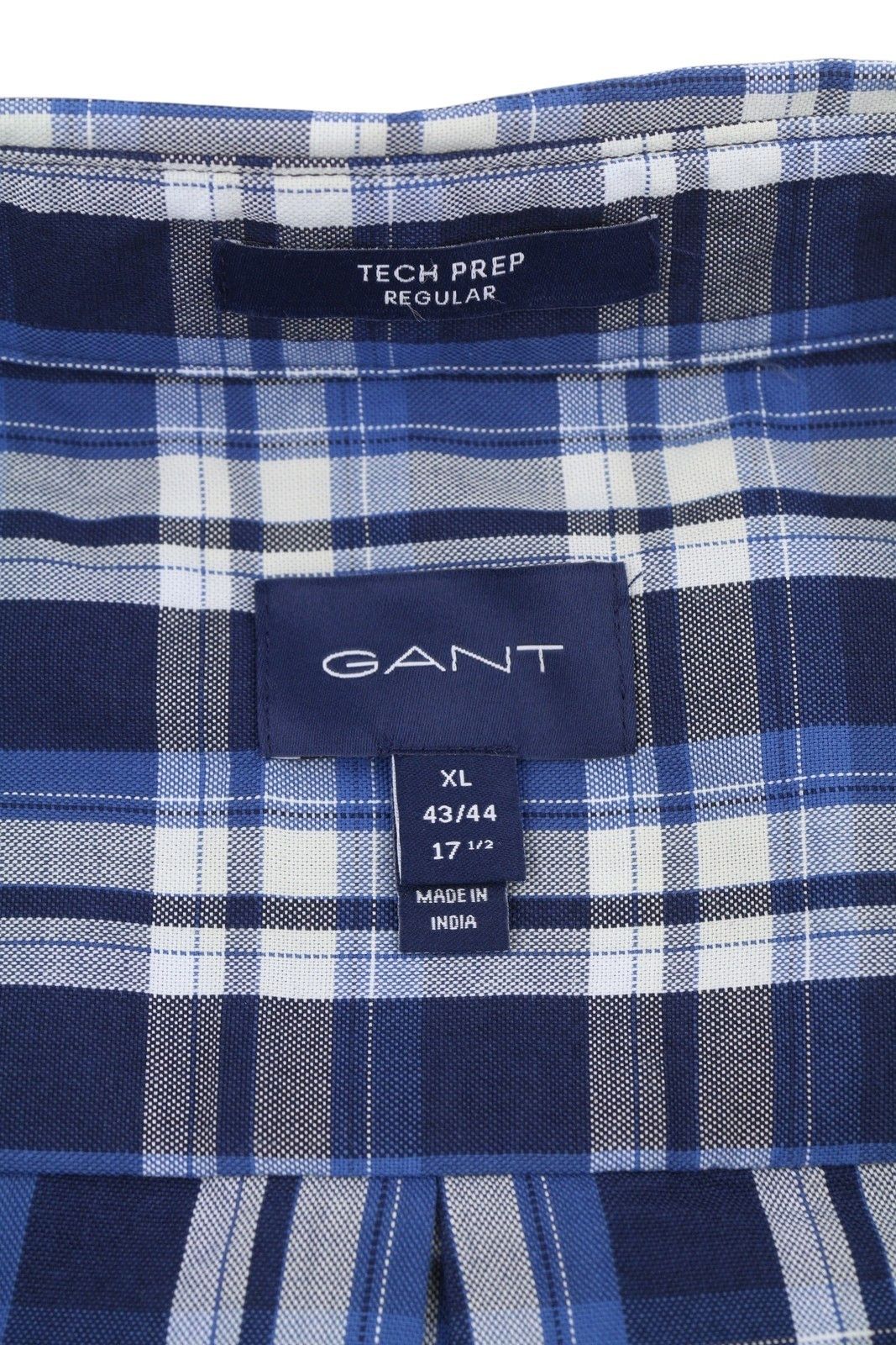 Gant TECH PREP OXFORD CHECK XL Blue Button-Down Shirt 87489 Size US XL / EU 56 / 4 - 12 Thumbnail