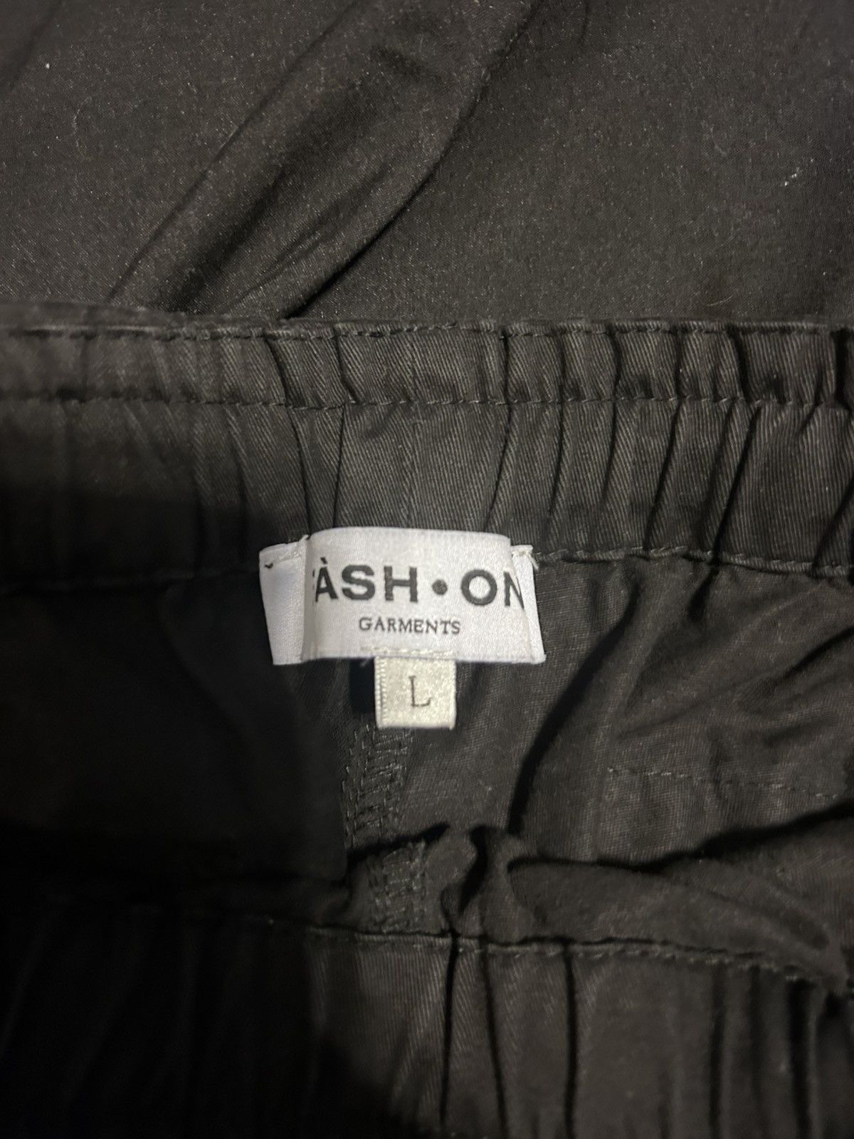 Japanese Brand Baggy Black Pants Long Drawstrings Size US 32 / EU 48 - 2 Thumbnail